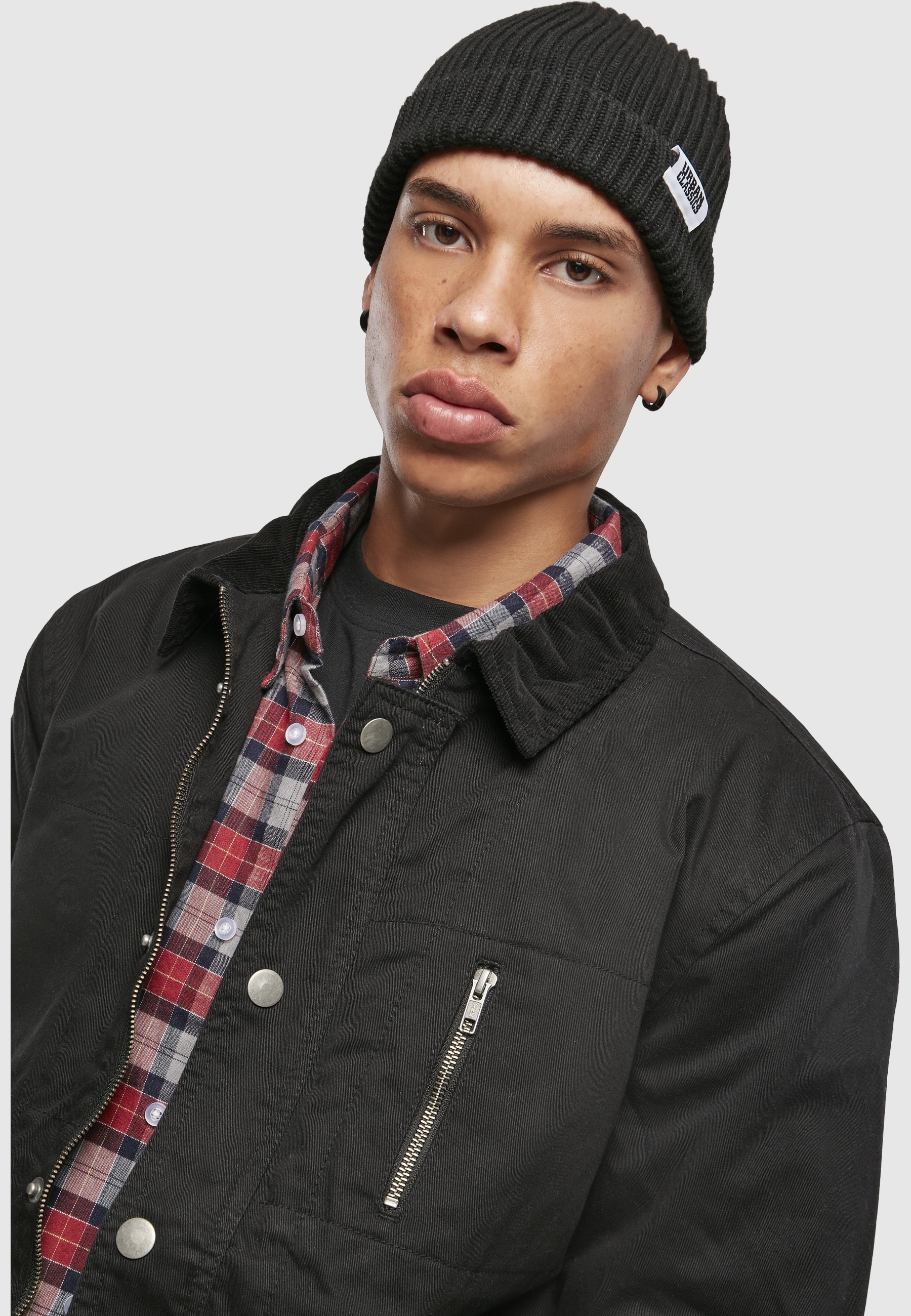 URBAN CLASSICS Winterjacke »Urban Classics Herren Hunter Jacket« 1 Stk. tlg. ohne Kapuze