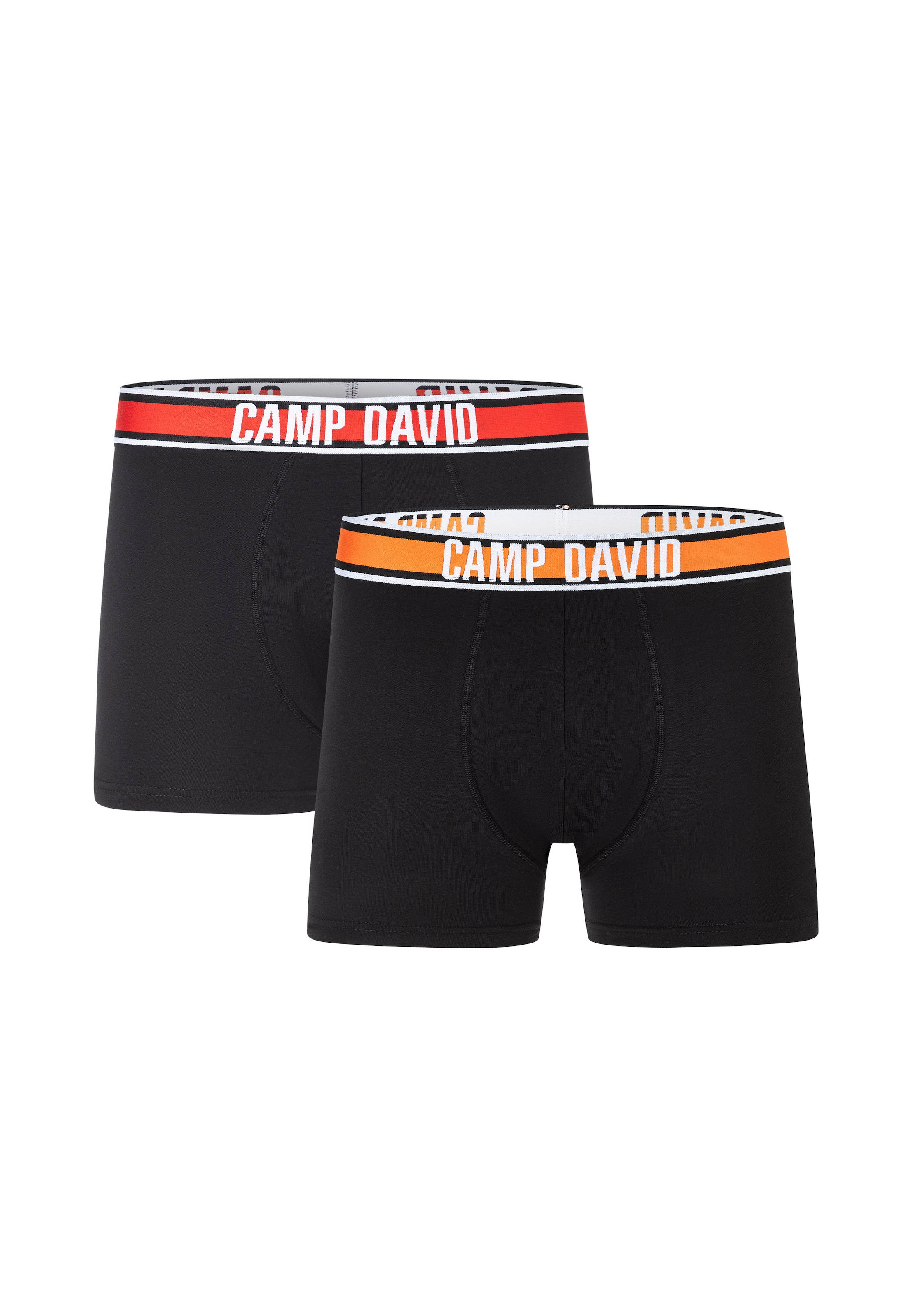 CAMP DAVID Boxershorts »casual« 2er Pack,  mit elastischem Bund