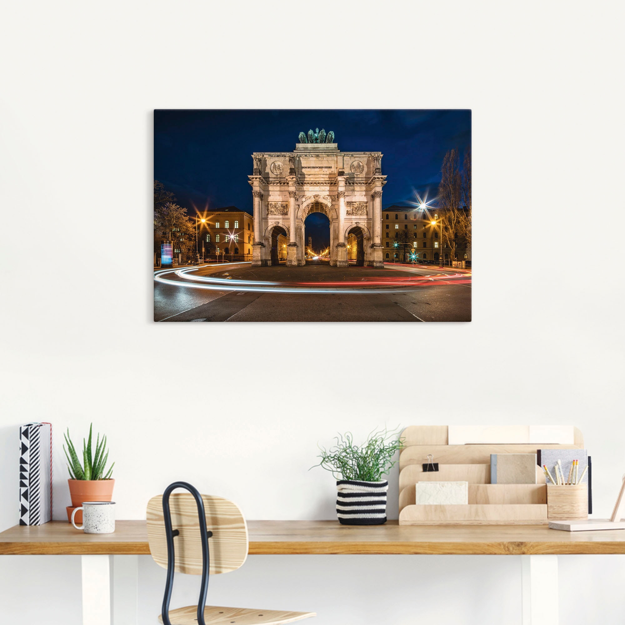 Artland Wandbild »Siegestor München, Deutschland«, Elemente der Architektur günstig online kaufen