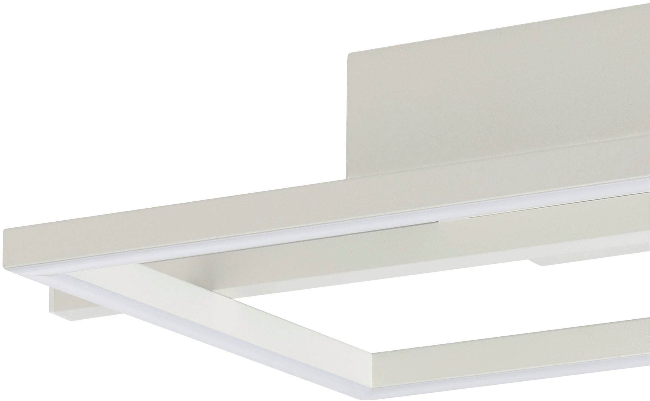 EGLO Deckenleuchte »Amandolo Deckenlampe RGB Backlight Fernbedienung inkl. geometrisch« LED-Modul 1 Stk. Kaltweiß | RGB Wand-/Deckenleuchte - L40 x B20 x H6,5 cm - weiß - 17W inkl.