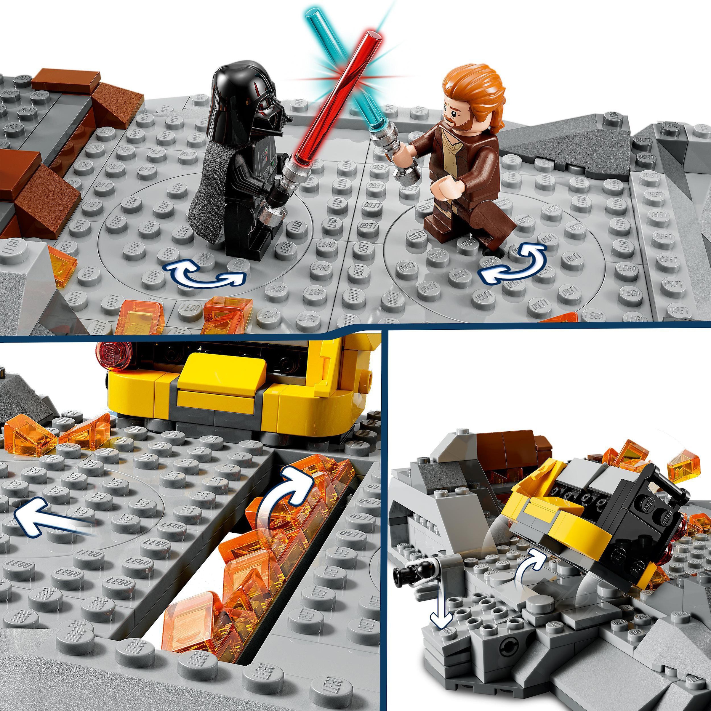 LEGO® Konstruktionsspielsteine »Obi-Wan Kenobi™ vs. Darth Vader™ (75334), LEGO® Star Wars™«, (408 St.), Made in Europe
