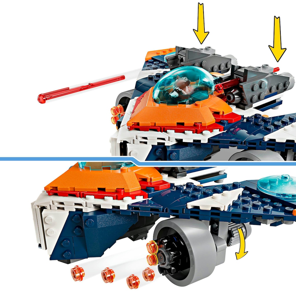 LEGO® Konstruktionsspielsteine »Rockets Raumschiff vs. Ronan (76278), LEGO Super Heroes«, (290 St.), Made in Europe