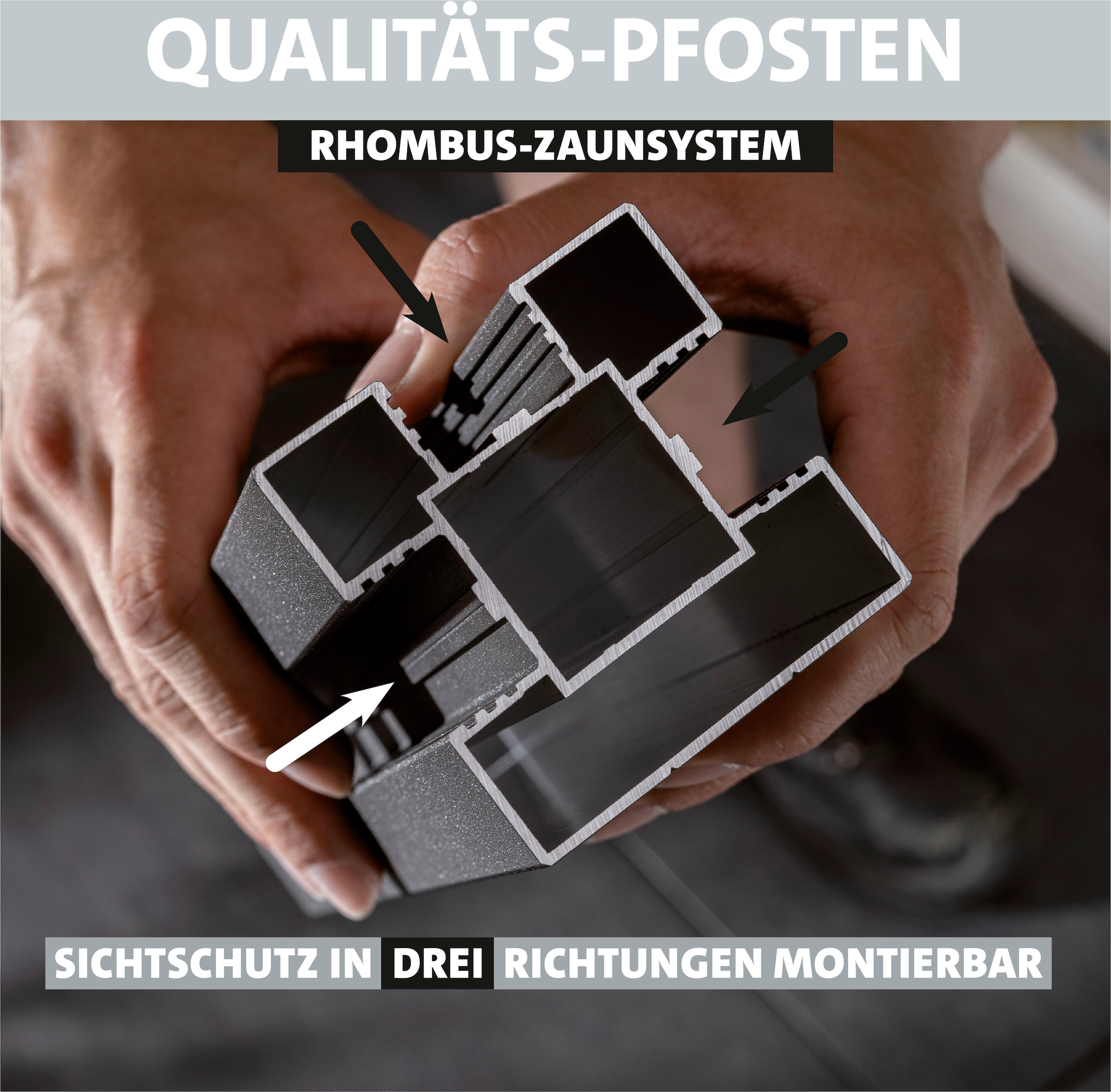 STAKET PRO Gartenzaun »Komplettzaun »Rhombus Mini« Breite 1200 mm + Cortenstahl«, Zaunhöhe 180 cm, Zaunlänge 2,484 - 3,726 m