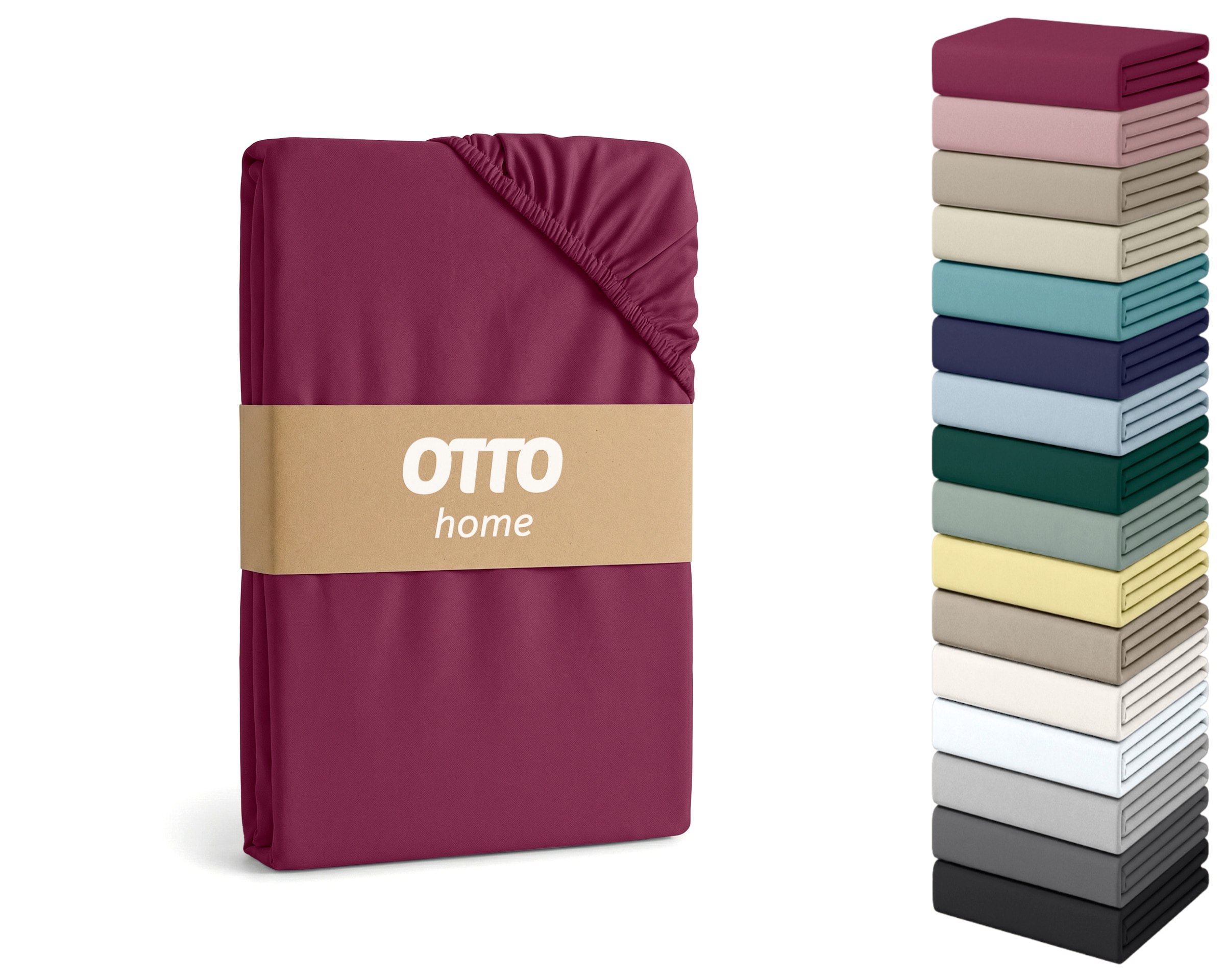 OTTO home Spannbettlaken »PHYSALIS Comfort 100% Baumwolle, 150 g/m²« Bettlaken bis 20 cm Matratzenhöhe, weich, bügelfrei, optimaler Sitz