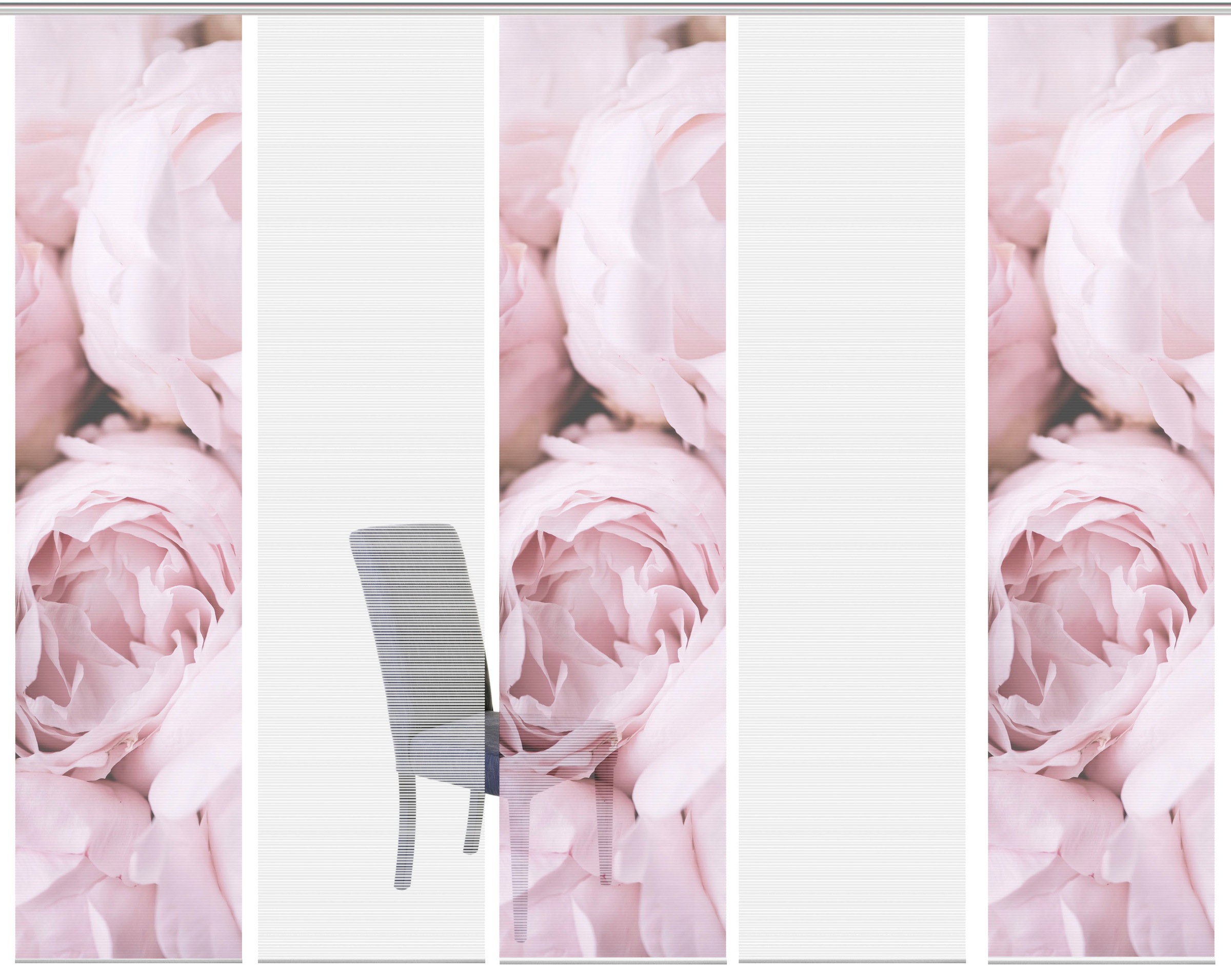 Vision S Schiebegardine »ROSANA 5er SET« Paneelwagen 5 Stk. tlg. Bambus-Opt günstig online kaufen