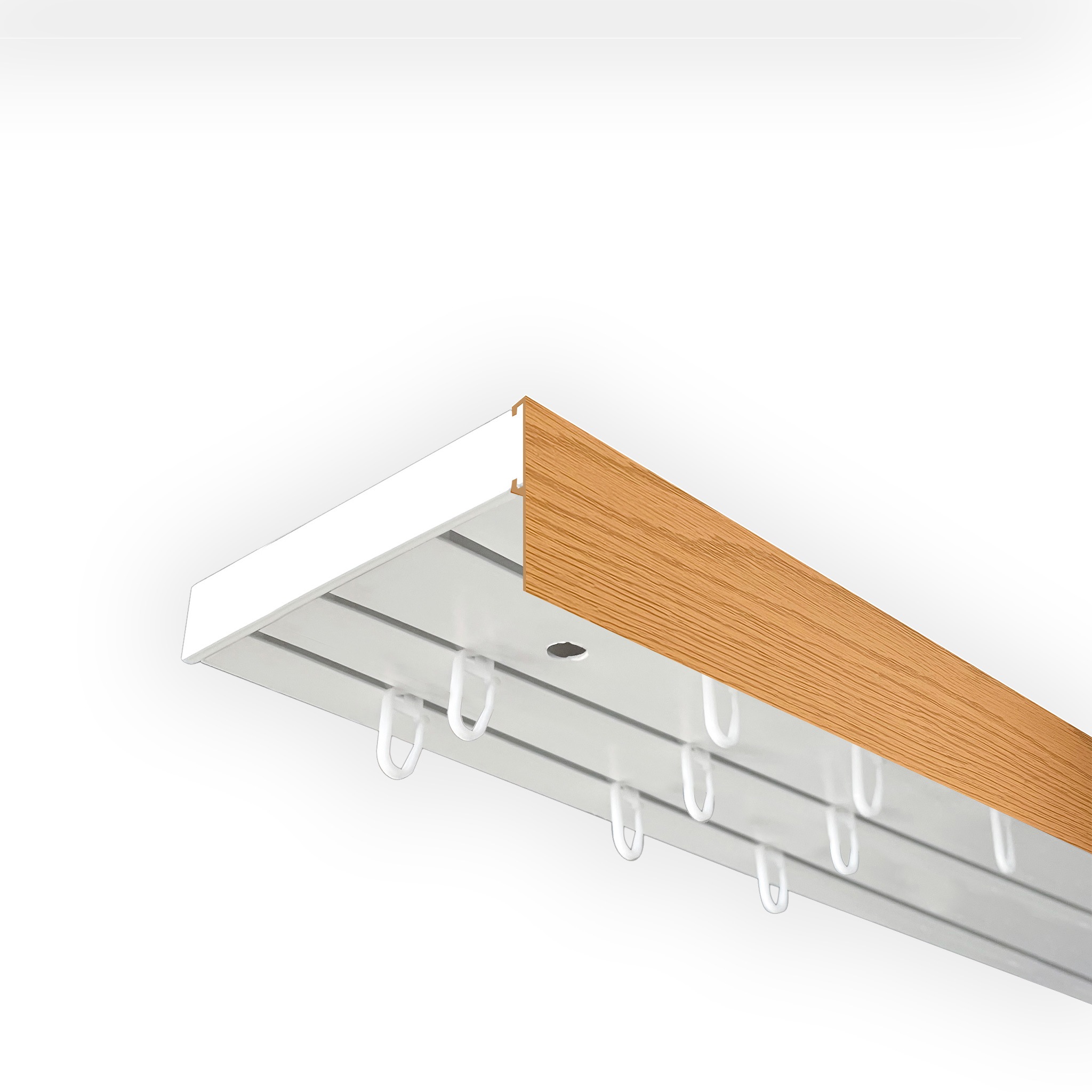 SN DECO GROUP Gardinenschiene "Vorhangschiene SH (1) mit Blende 5 cm" 3 läu günstig online kaufen