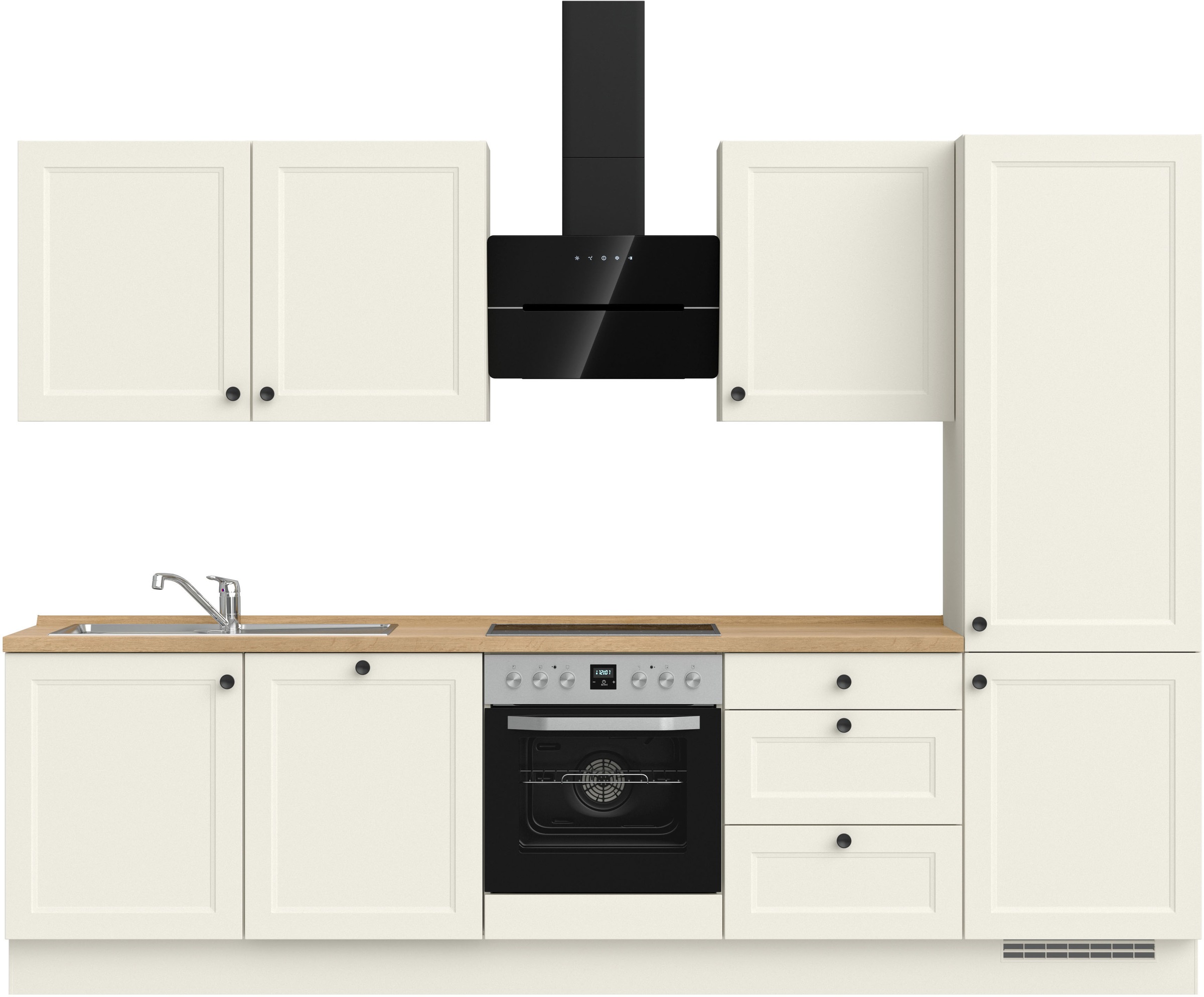 nobilia® Küchenzeile »"Cascada II"«, vormontiert, Breite 300 cm, Ausrichtun günstig online kaufen