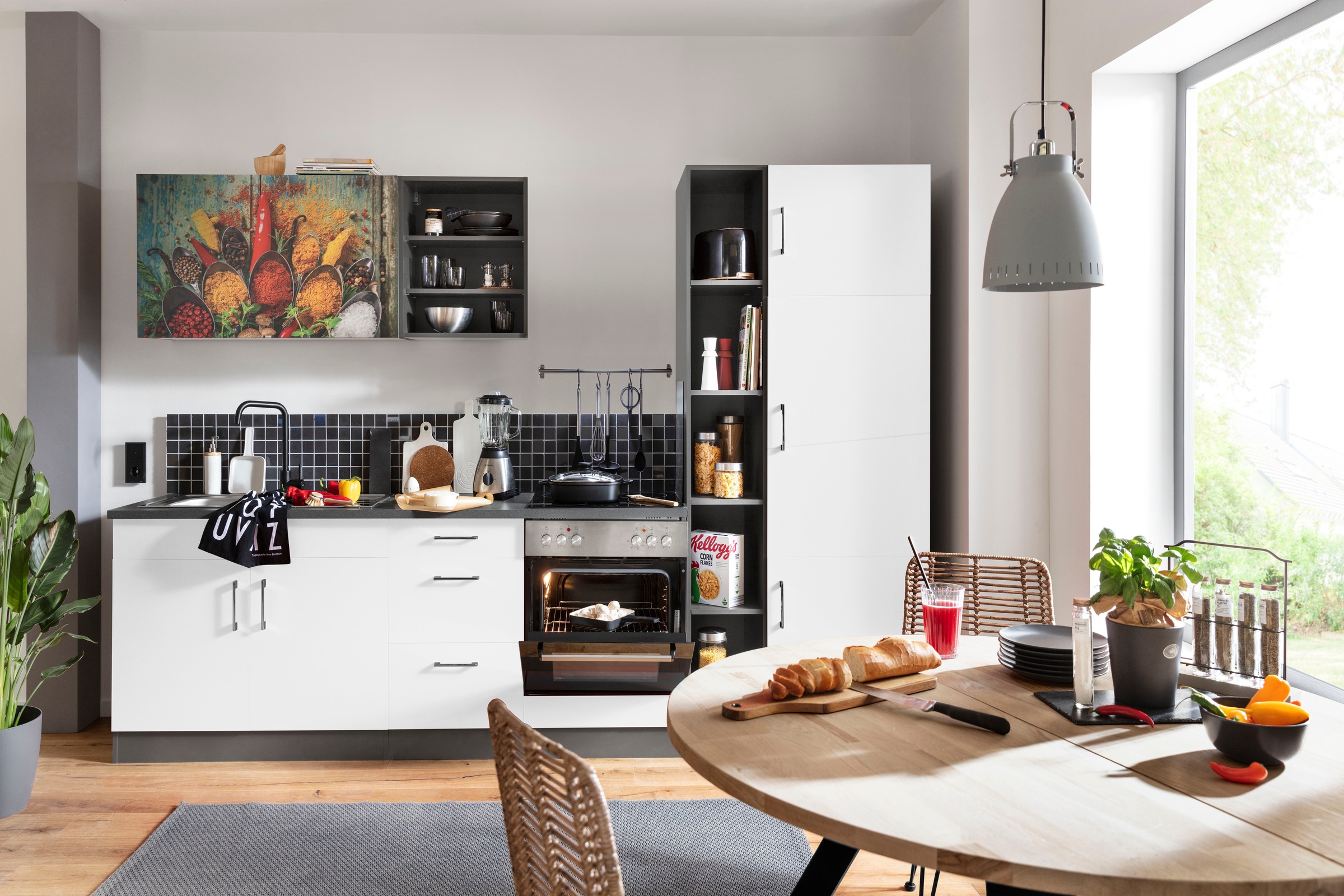 KOCHSTATION Küchenzeile »KS-Paris«, ohne E-Geräte, Breite 300 cm günstig online kaufen