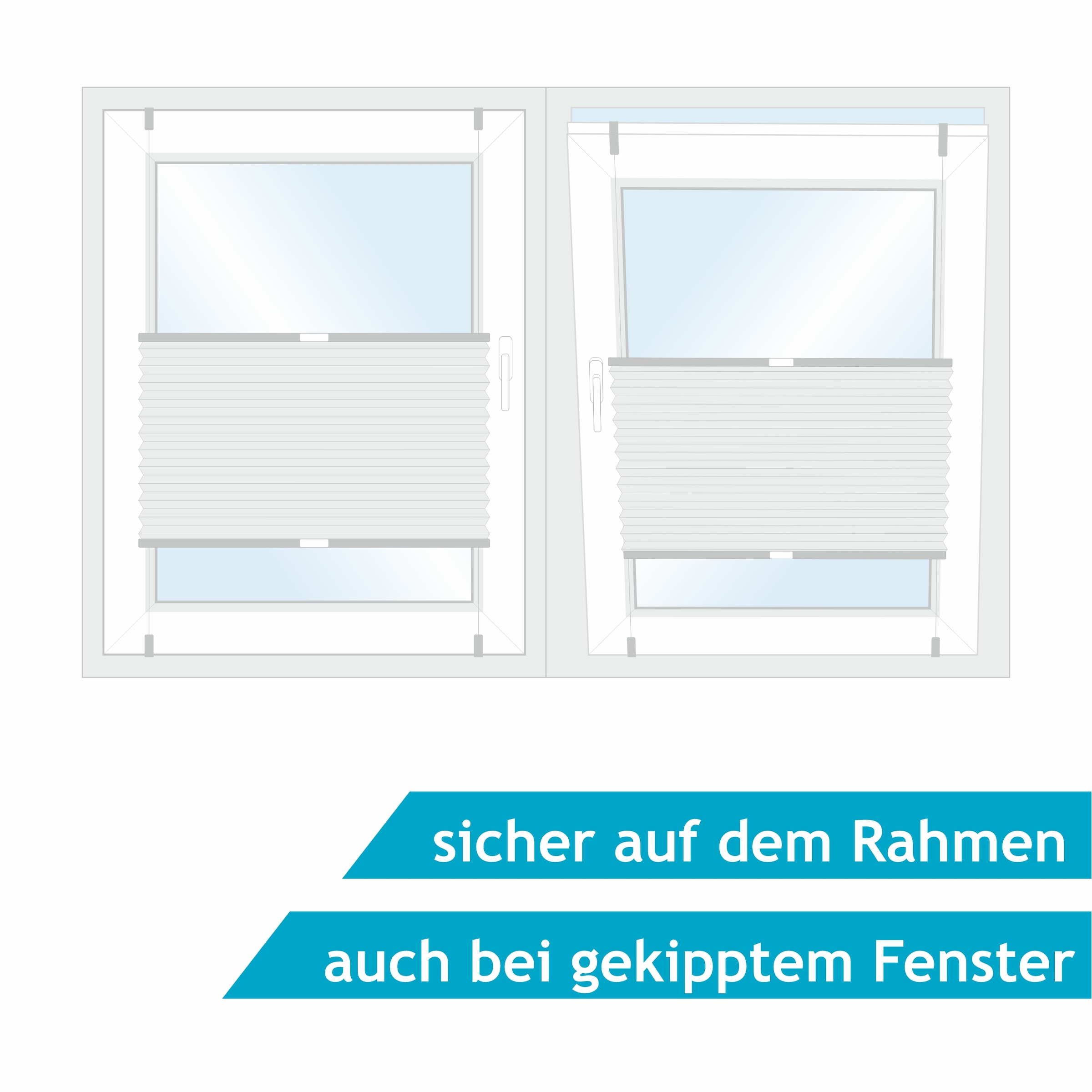 Good Life Wabenplissee »Aris«, verdunkelnd, energiesparend, ohne Bohren, verspannt, Klemmfix - ohne Bohren, verdunkelnd