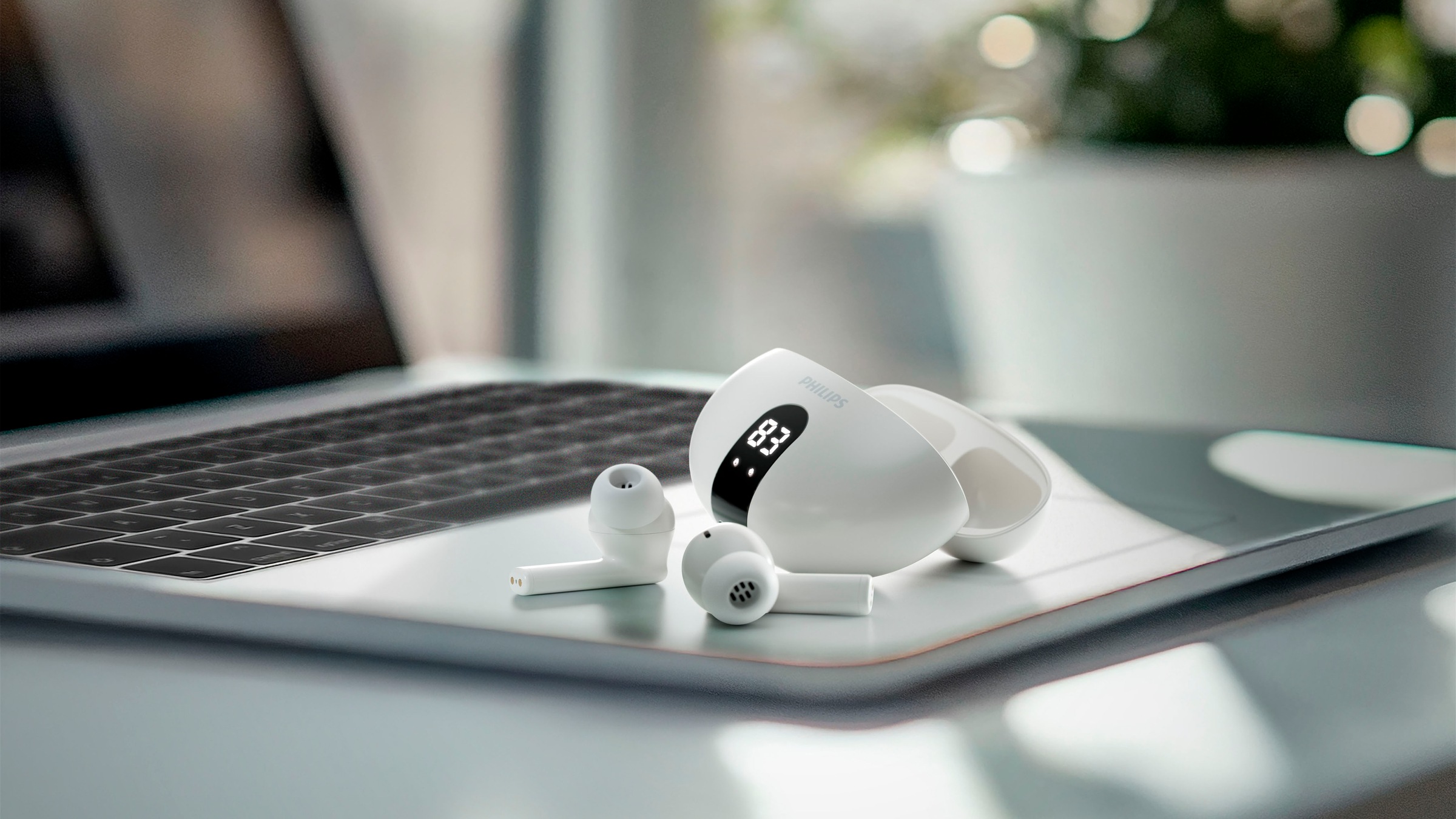 Philips wireless In-Ear-Kopfhörer »TAT2520«, Bluetooth, Adaptive Noise-Cancelling-Freisprechfunktion-Multi-Point-Verbindung-Rauschunterdrückung-Sprachsteuerung-kompatibel mit Siri