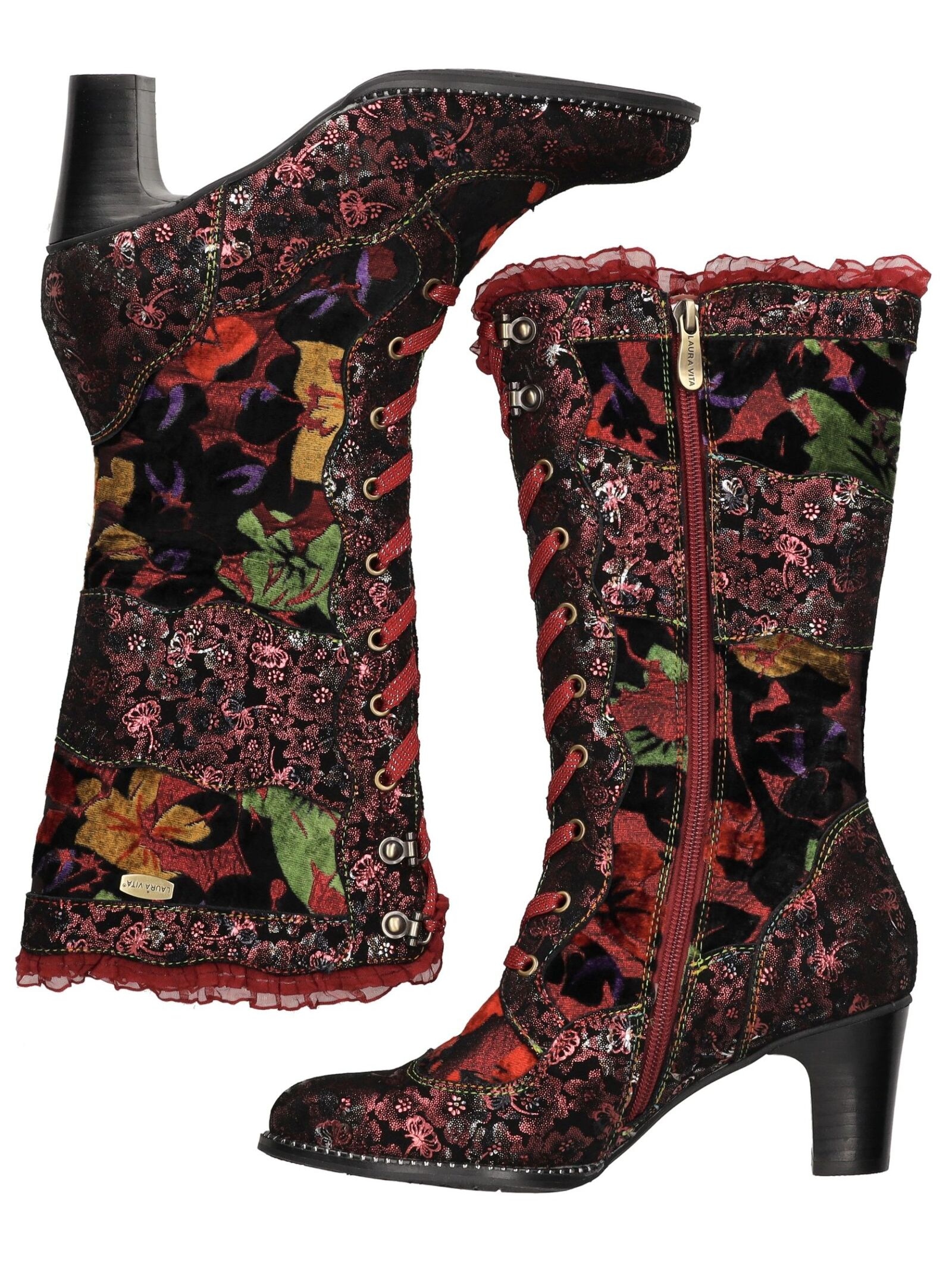 LAURA VITA Schnürstiefel »LAURA VITA Stiefel Leder/Textil«