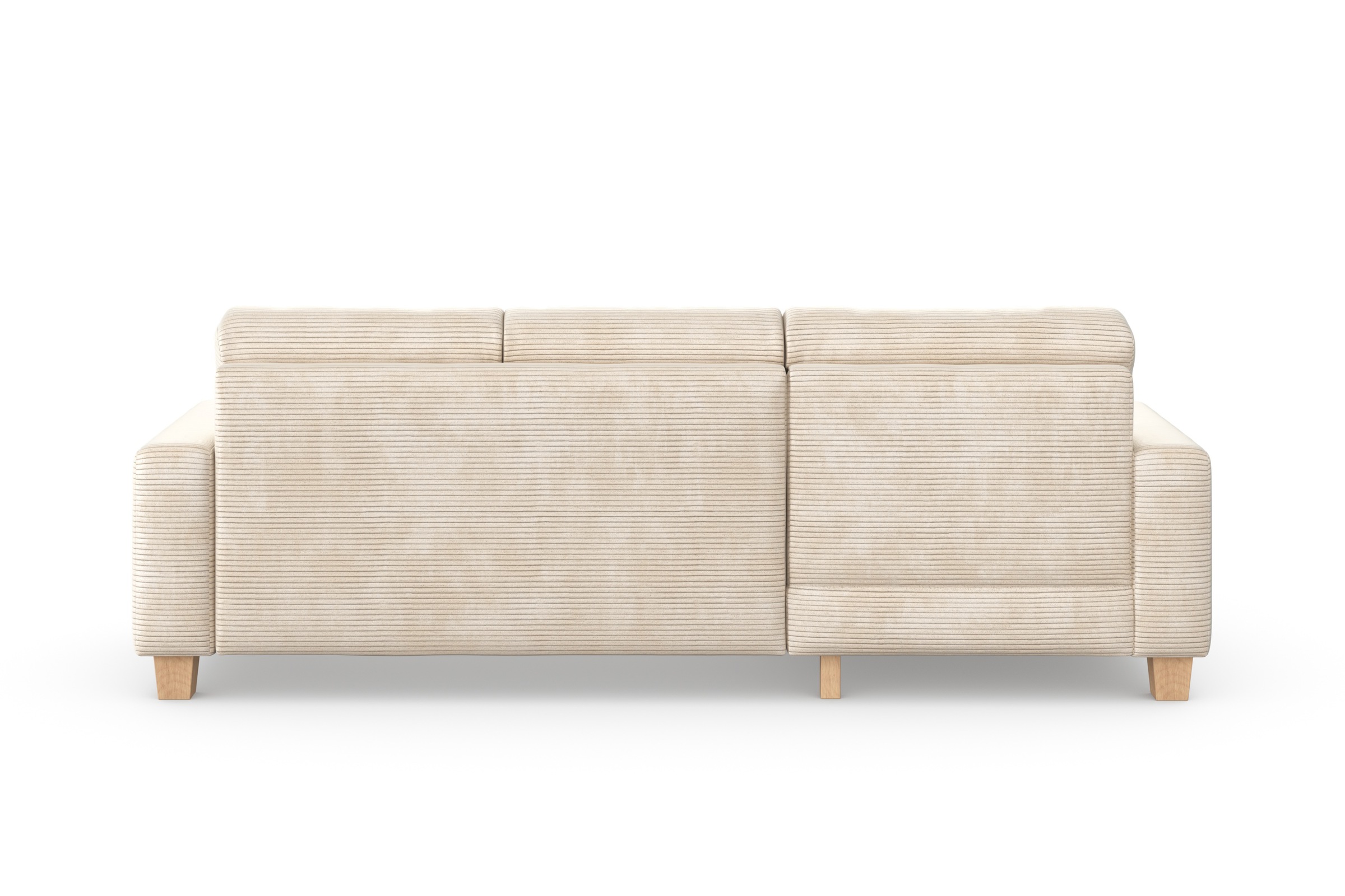 Home affaire Ecksofa »Summer L-Form«, mit Recamiere, mit oder ohne Bettfunktion und Bettkasten, Cord-Bezug