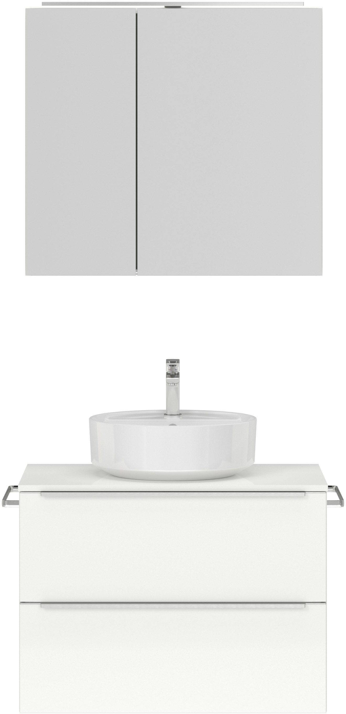 nobilia® Badmöbel-Set »Alvene« vormontiert, mit Soft-Close, 2 Stk. tlg. günstig online kaufen