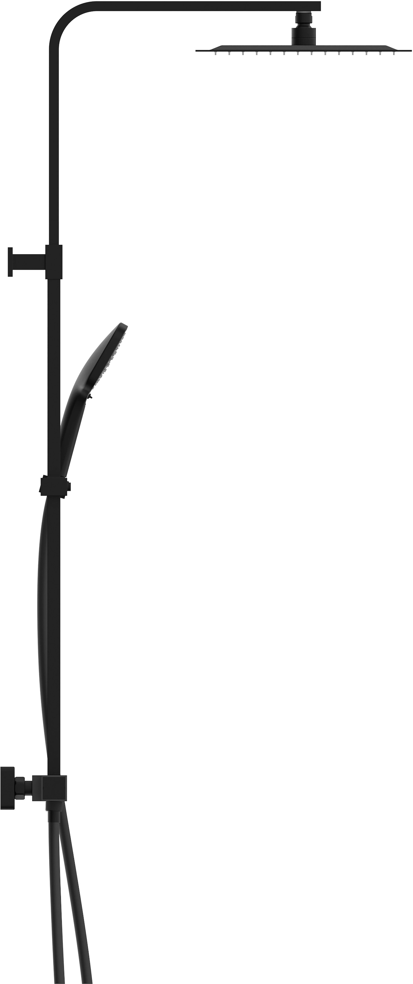 welltime Brausegarnitur »SAN DIEGO« Hochwertiges Duschthermostat, Sicherheitssperre bei 38°C