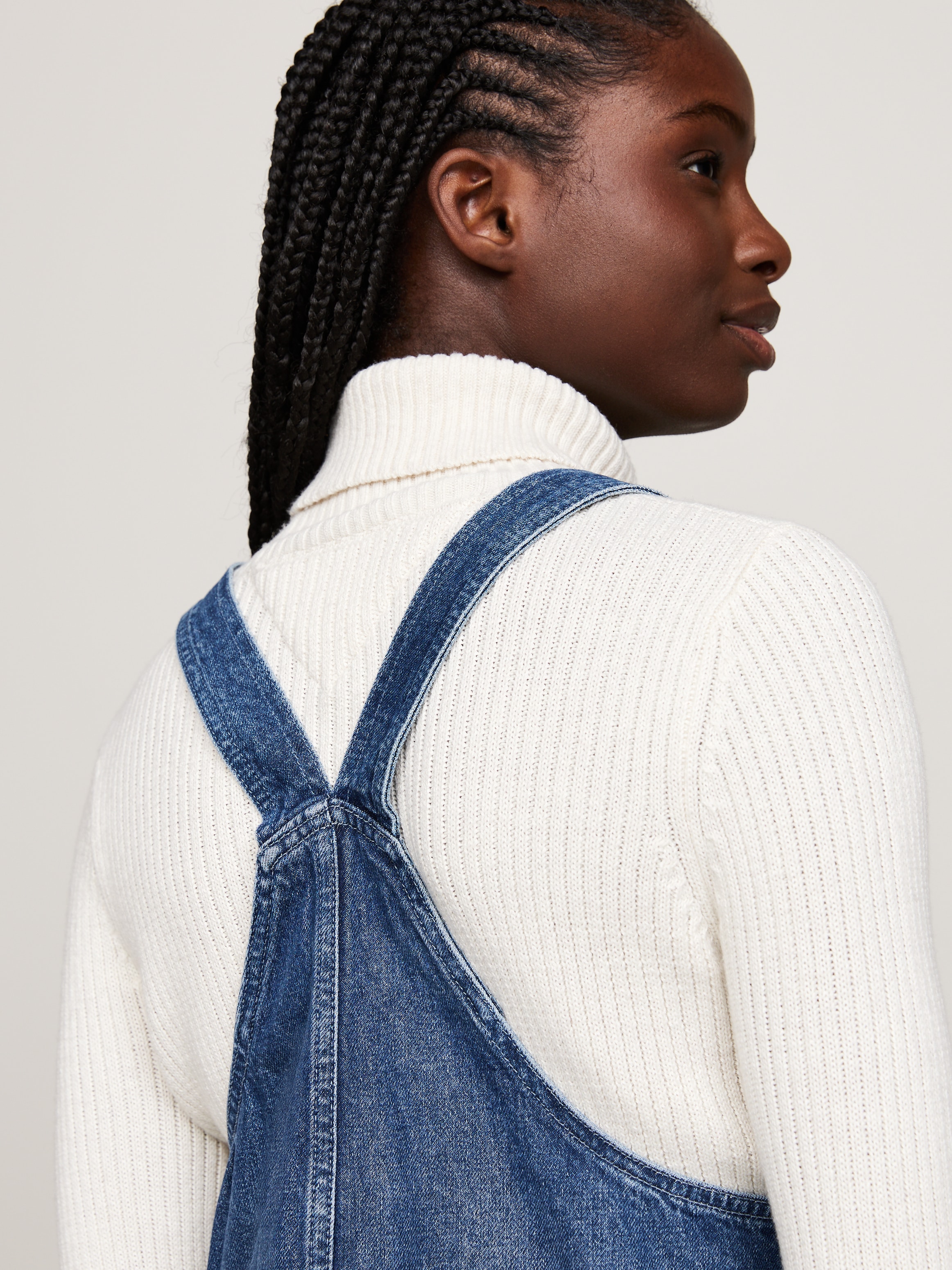 Tommy Jeans Jeanskleid »PINAFORE DRESS DH6031 EXT«, mit großem Logo