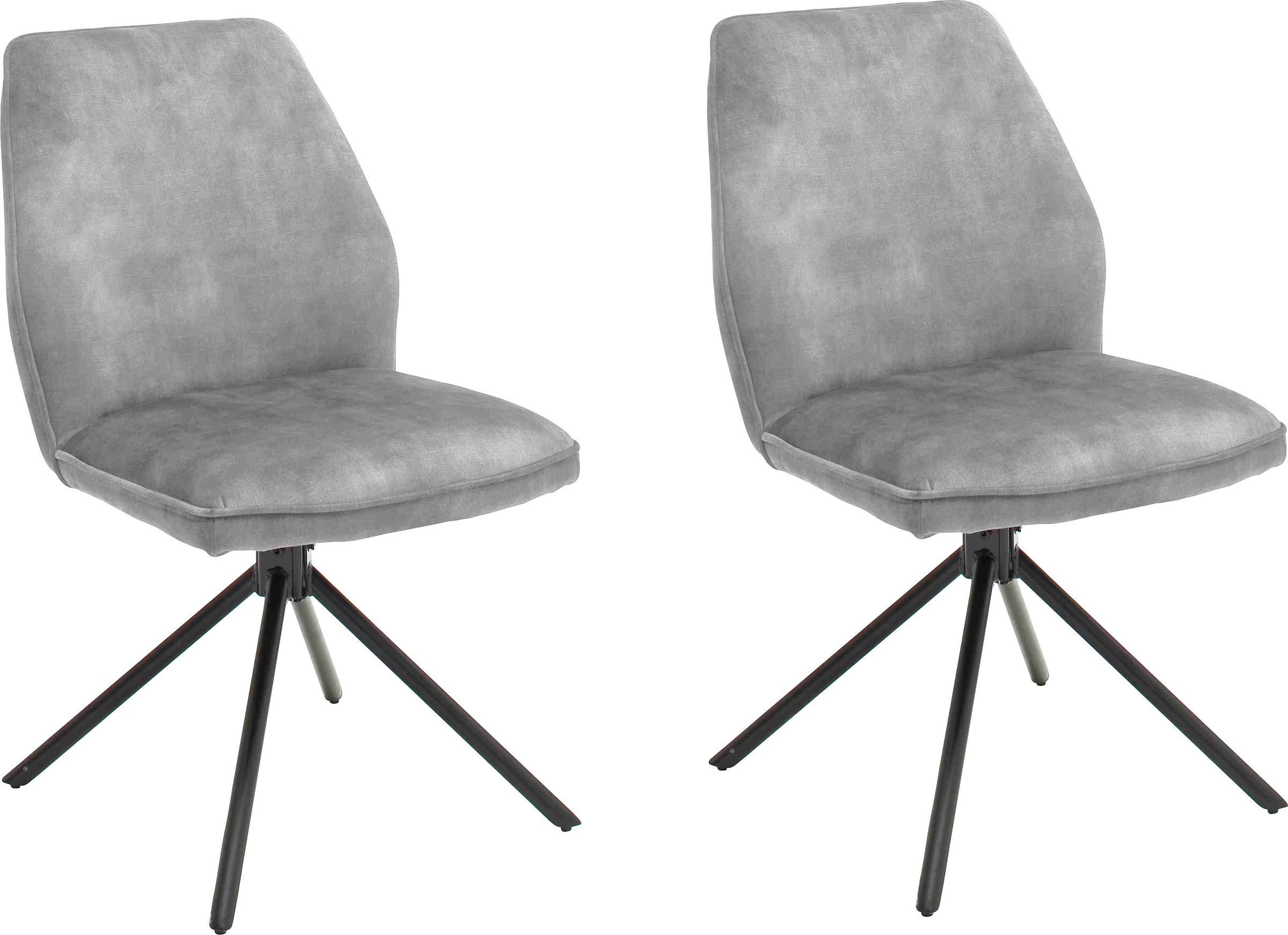 MCA furniture Esszimmerstuhl »Ottawa«, (Set), 2 St., Vintage, Vintage Velou günstig online kaufen