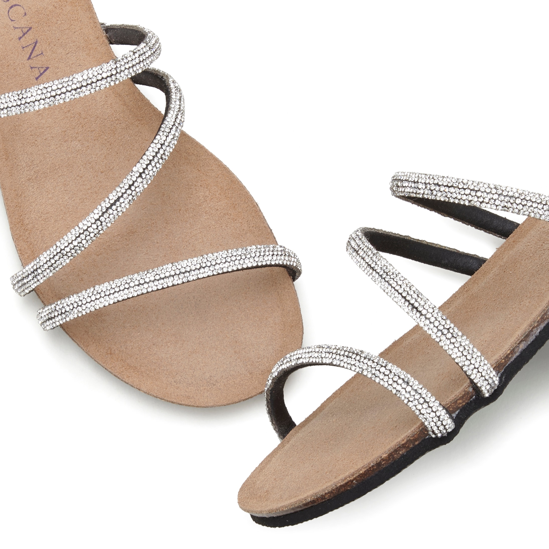 LASCANA Pantolette, Sandale, Mule, offener Schuh, hochwertiges Korkfußbett