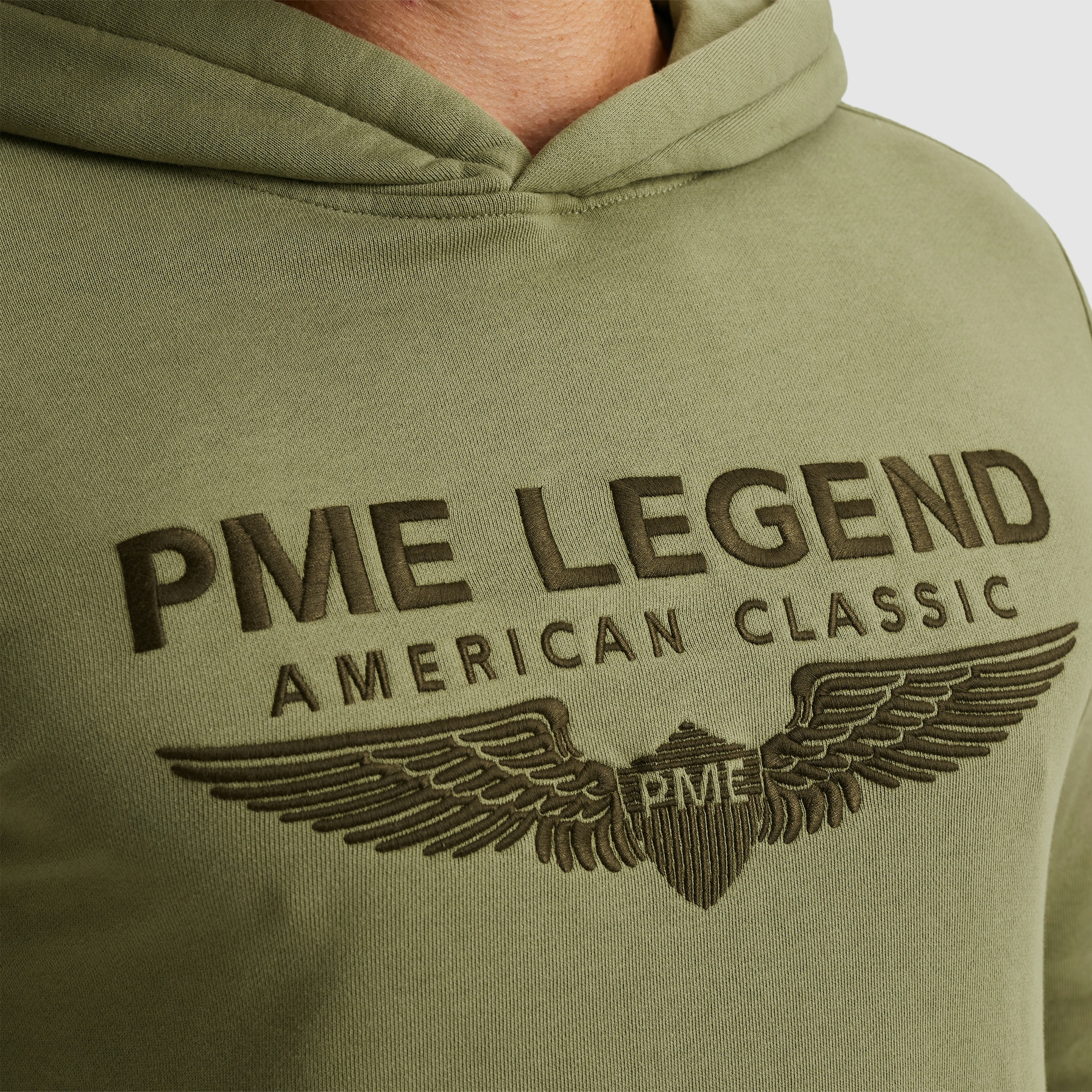 PME LEGEND Kapuzensweatshirt »Hooded soft terry with logo« mit Logo Print