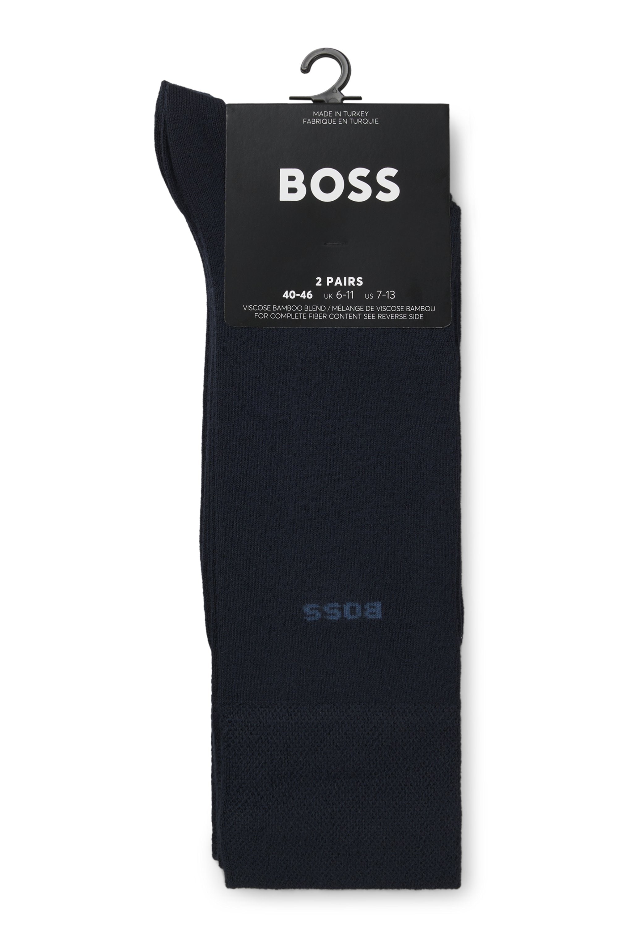 BOSS Businesssocken »2P RS Bamboo 1027«, (Packung, 2 Paar), mit Strickbündchen