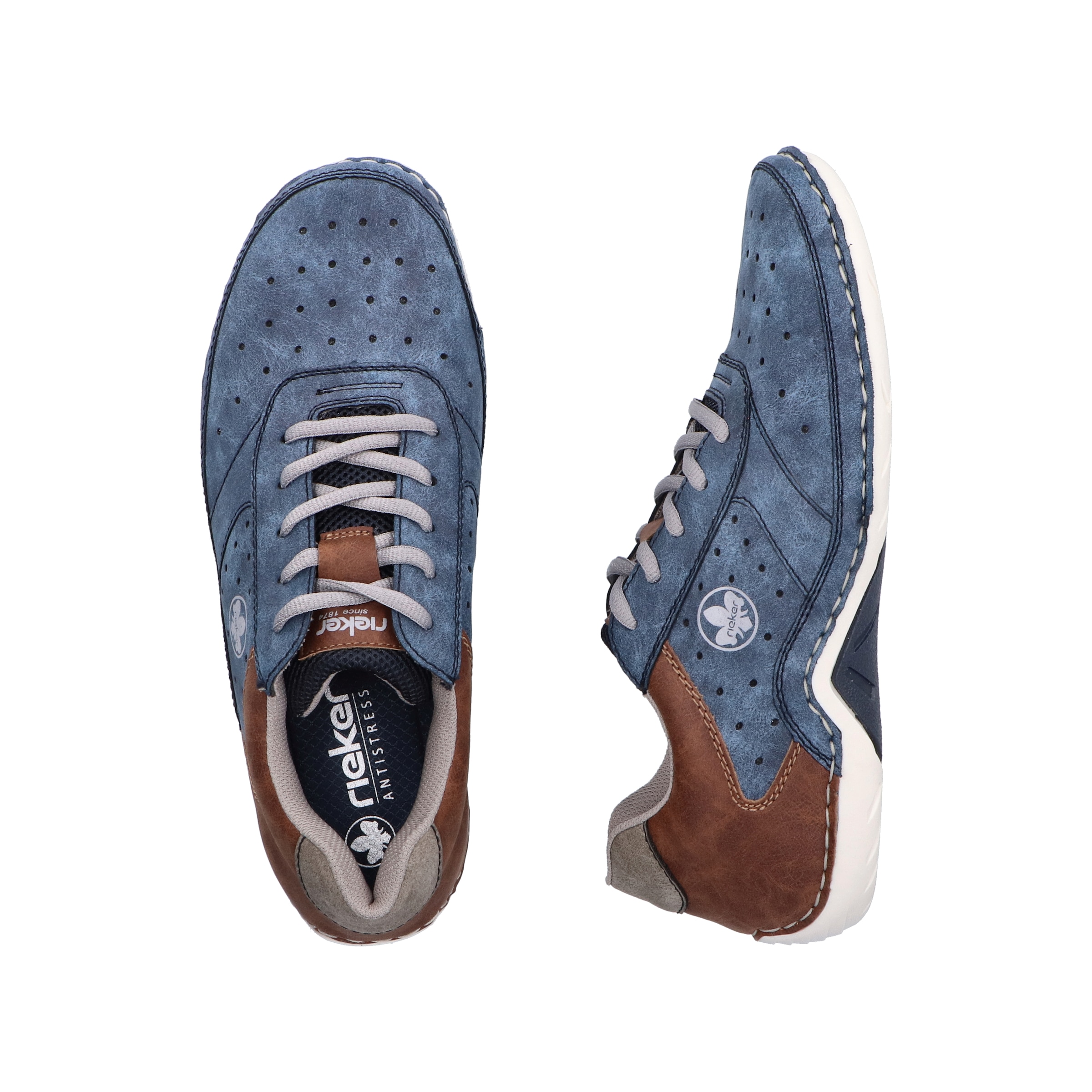 Rieker Sneaker  , Schnürschuh, Halbschuh, Freizeitschuh mit MemoSoft-Innensohle