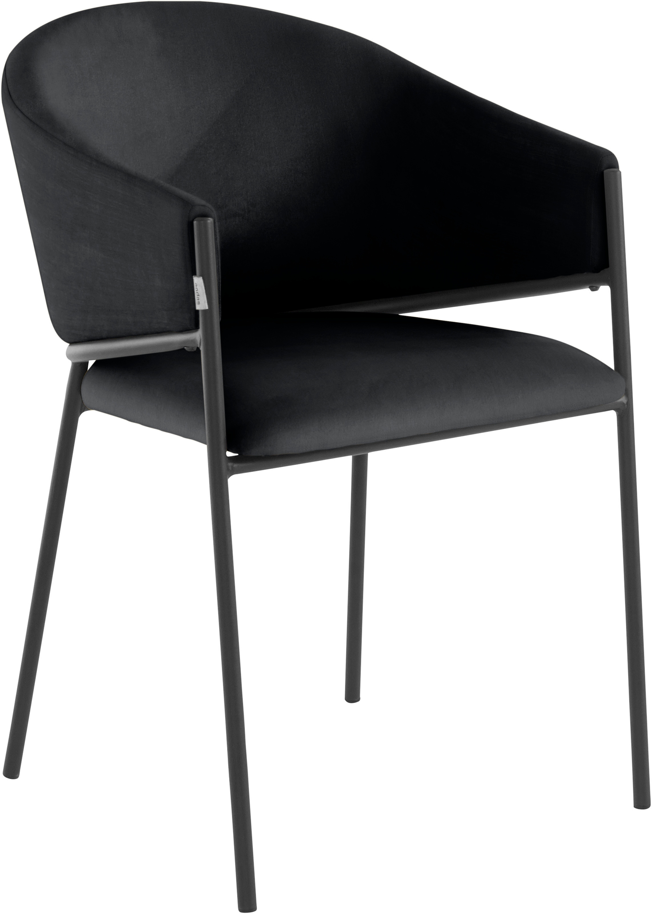 St., 2 cm Set, Rechnung schwarzen mit auf 2er »Jorun«, Armlehnstuhl kaufen Sitzhöhe andas 48 Webstoff Metallbeinen, im fein,