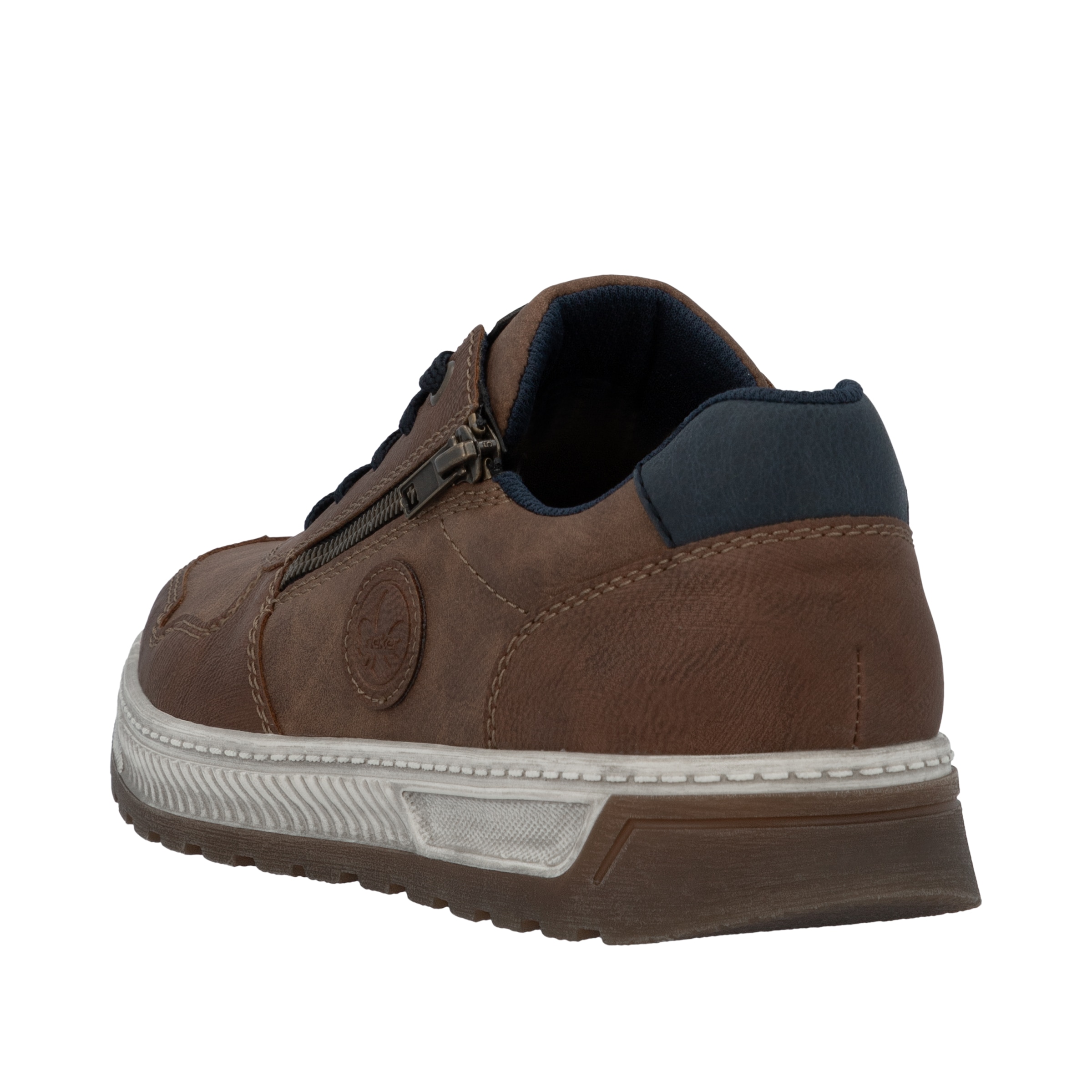 Rieker Sneaker, Freizeitschuh, Halbschuh, Schnürschuh mit Kontrastbesatz