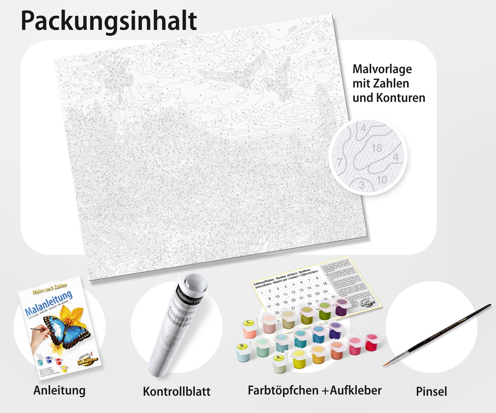 Schipper Malen nach Zahlen »Meisterklasse Premium, Unterwasserwelt«, Made in Germany
