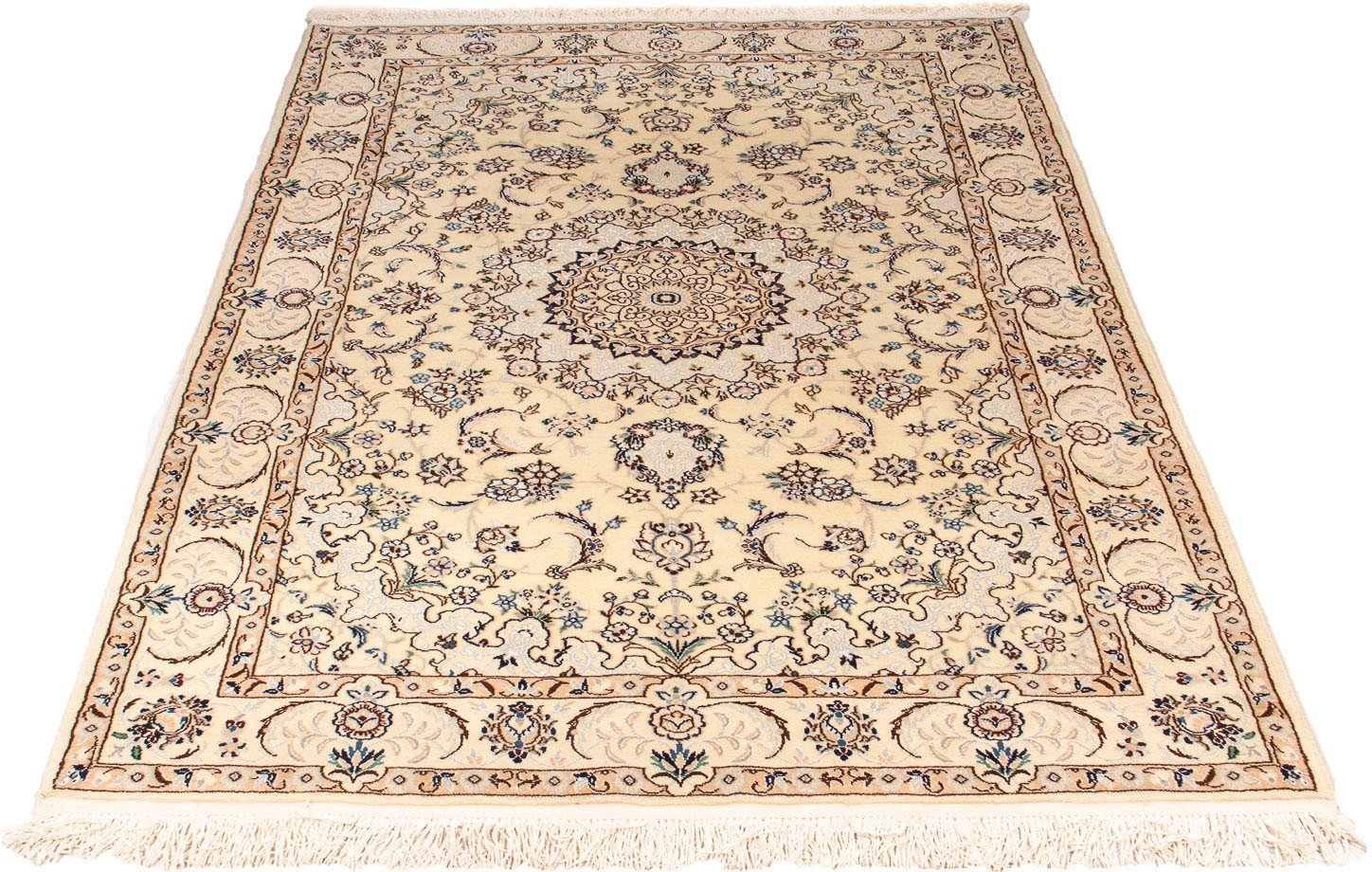 morgenland Orientteppich »Perser - Nain - Royal - 211 x 127 cm - beige«, re günstig online kaufen