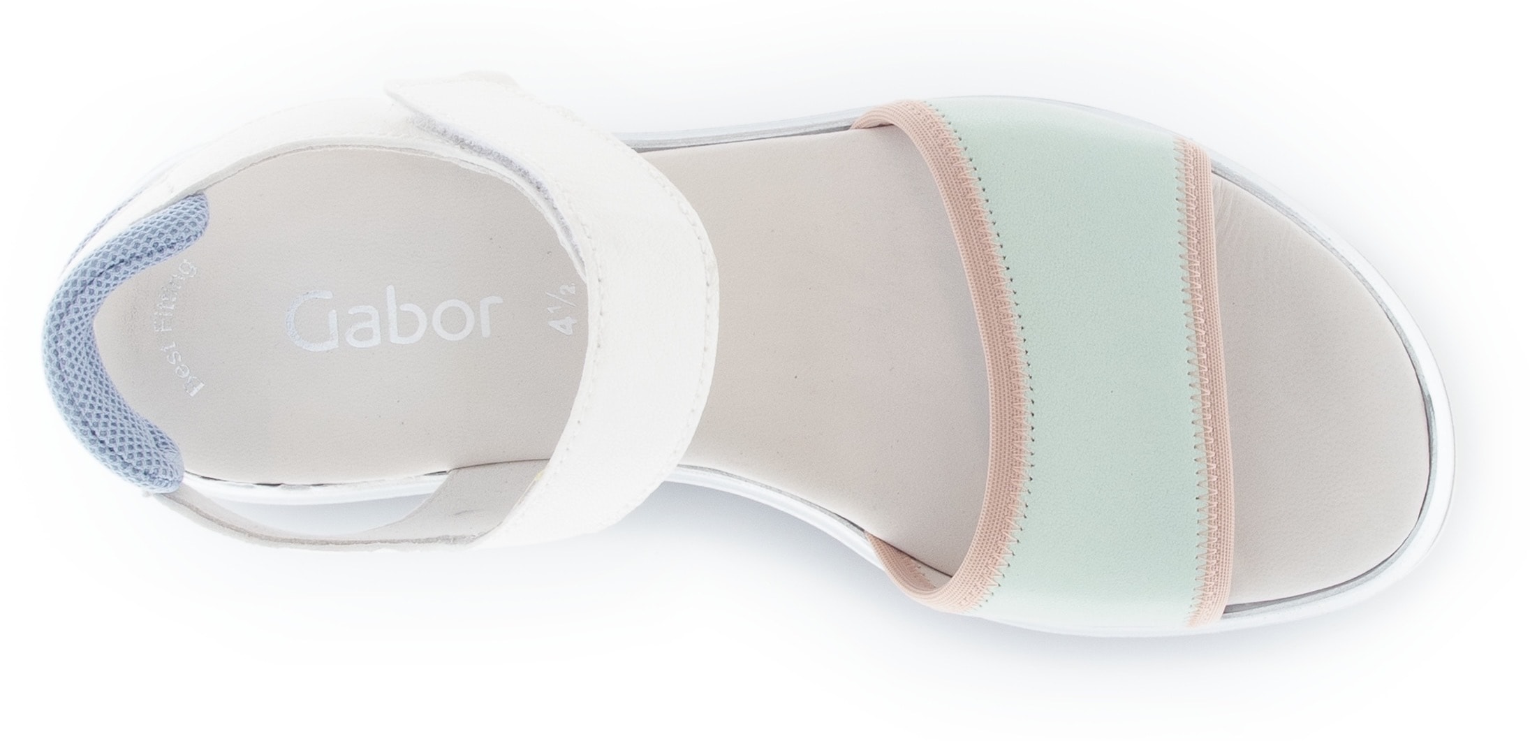 Gabor Keilsandalette  , Plateau, Riemchensandale, Sommerschuh mit Fersenpolsterung