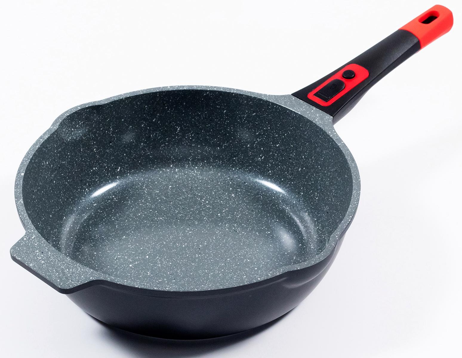 KING Bratpfanne »Click-Grip«, Aluminiumguss, (1 tlg.), abnehmbarer Griff, Induktion, Ø 32 cm