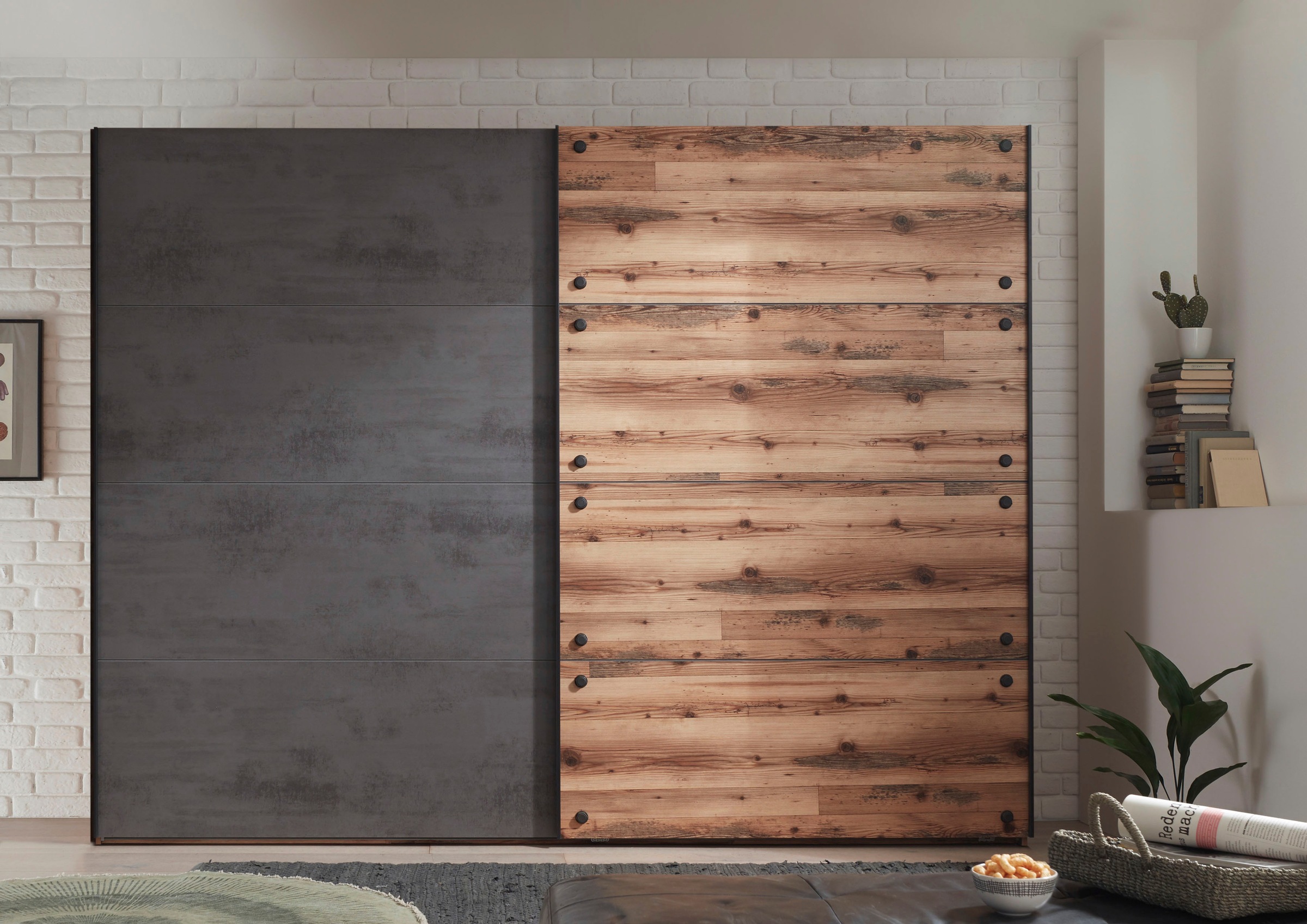 Schlafkontor Schwebetürenschrank »Dover«, im Industrial Design günstig online kaufen