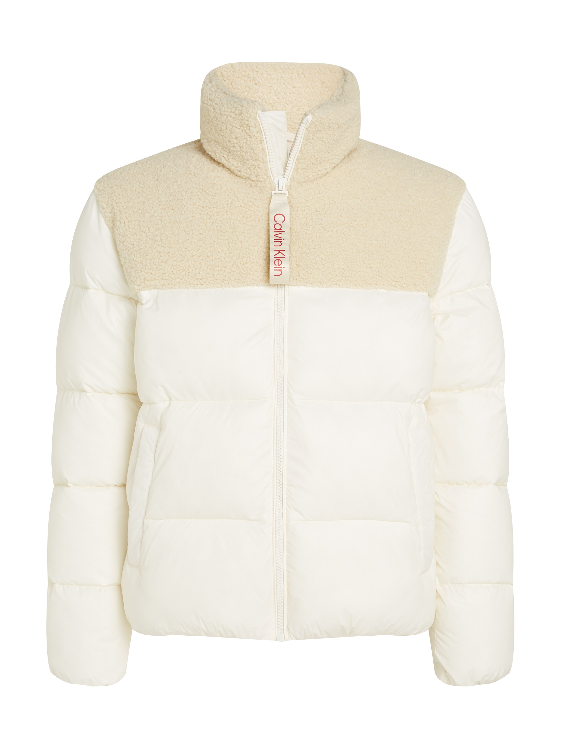 Calvin Klein Jeans Outdoorjacke »SHERPA PUFFER JACKET«, mit Logoschriftzug