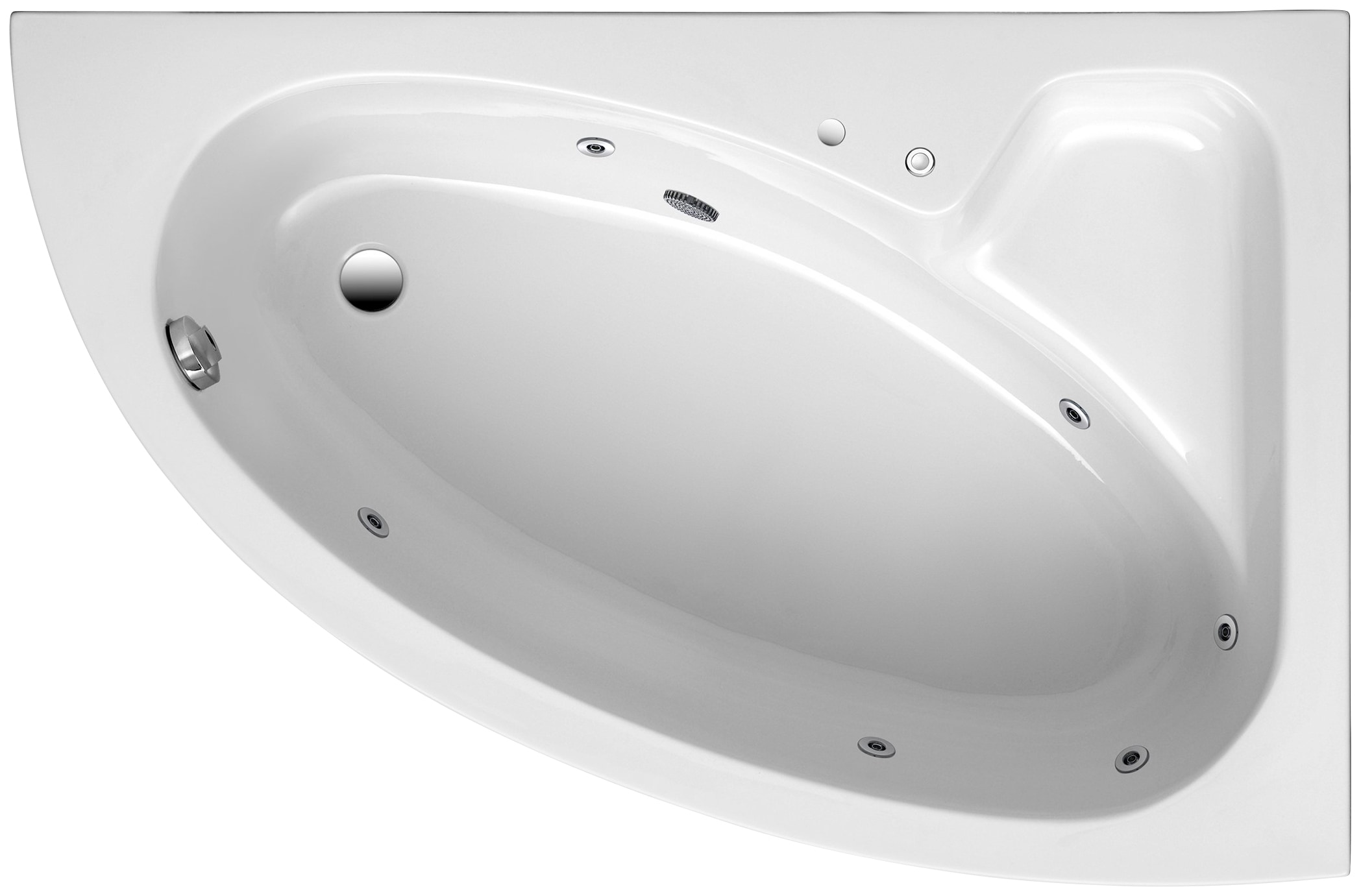 OTTOFOND Whirlpool-Badewanne »Salinas A«, (Komplett-Set, 3 tlg.), Typ 1, ch günstig online kaufen