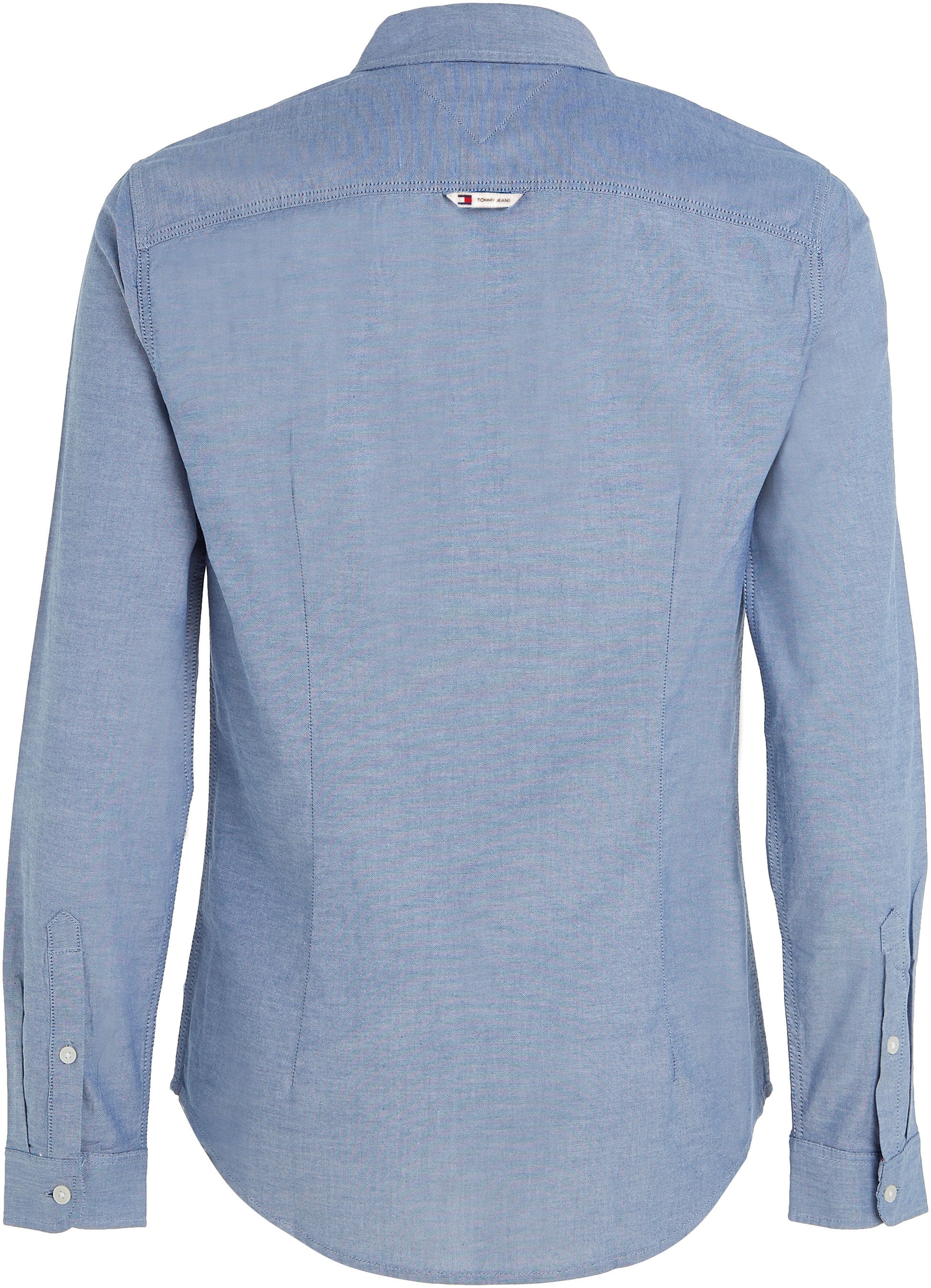 Tommy Jeans Langarmhemd »TJM Slim Stretch Oxford Shirt« mit Flaglabel auf der Brust