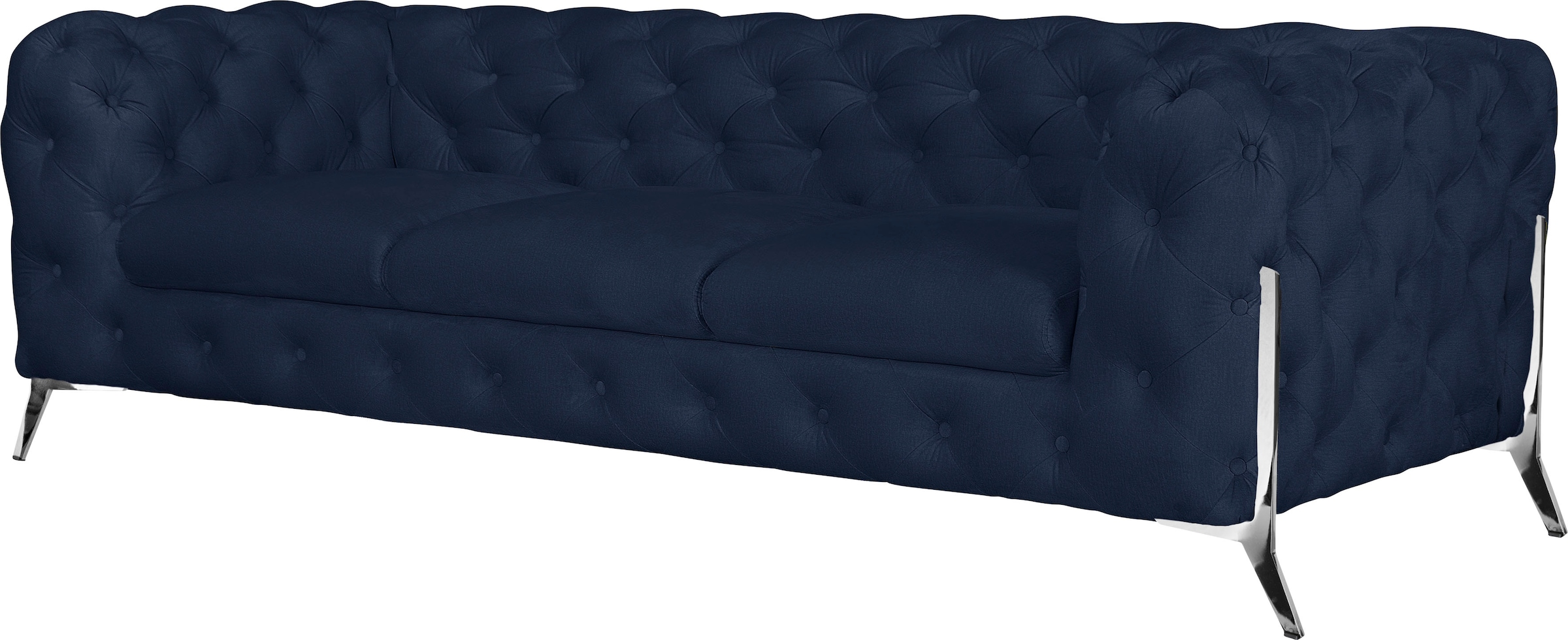 Leonique Chesterfield-Sofa »Amaury«, aufwändige Knopfheftung, moderne Chesterfield Optik, Fußfarbe wählbar