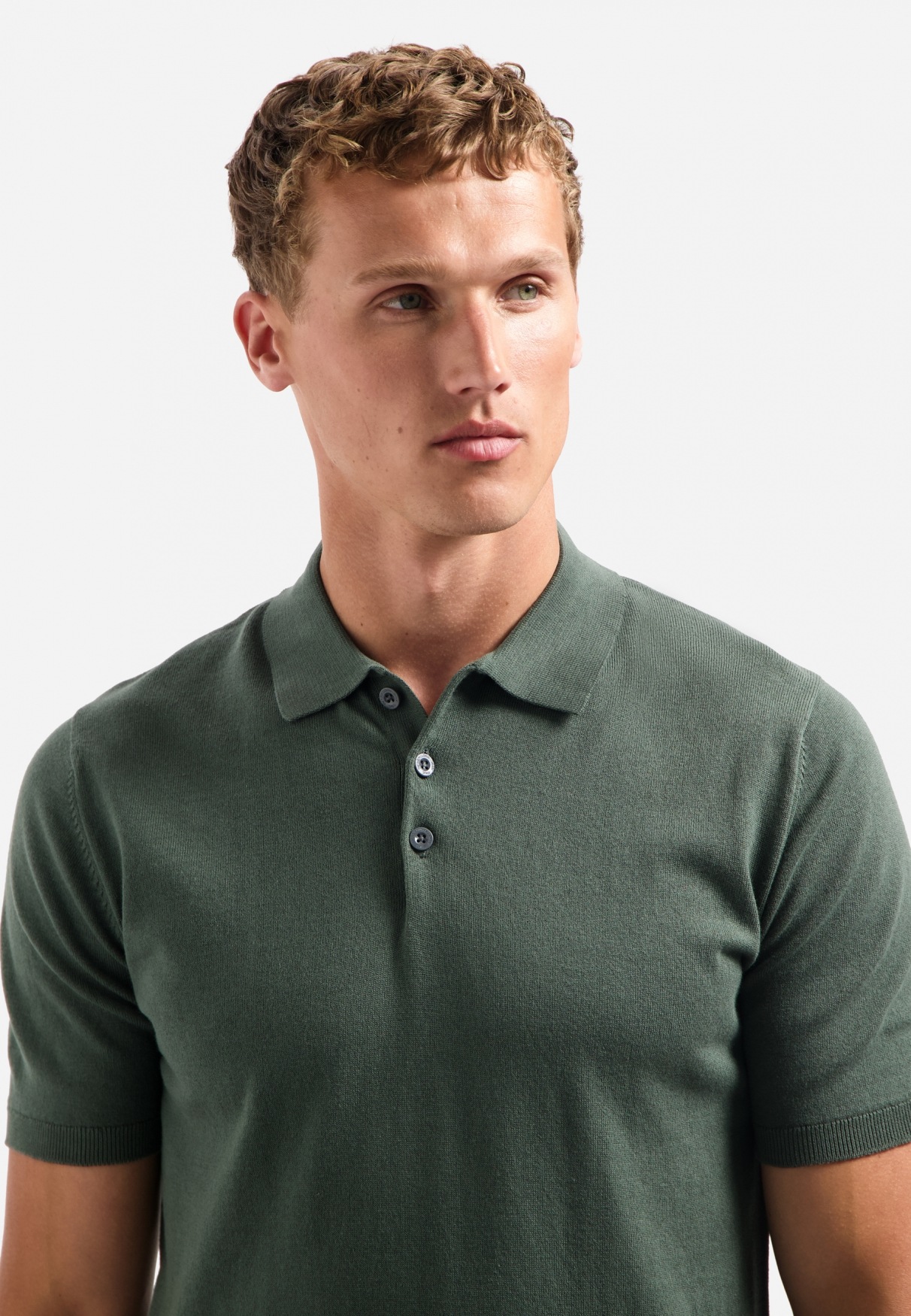 NO EXCESS T-Shirt »No Excess Gestricktes Poloshirt Pullover Short Sleeve Polo Solid«