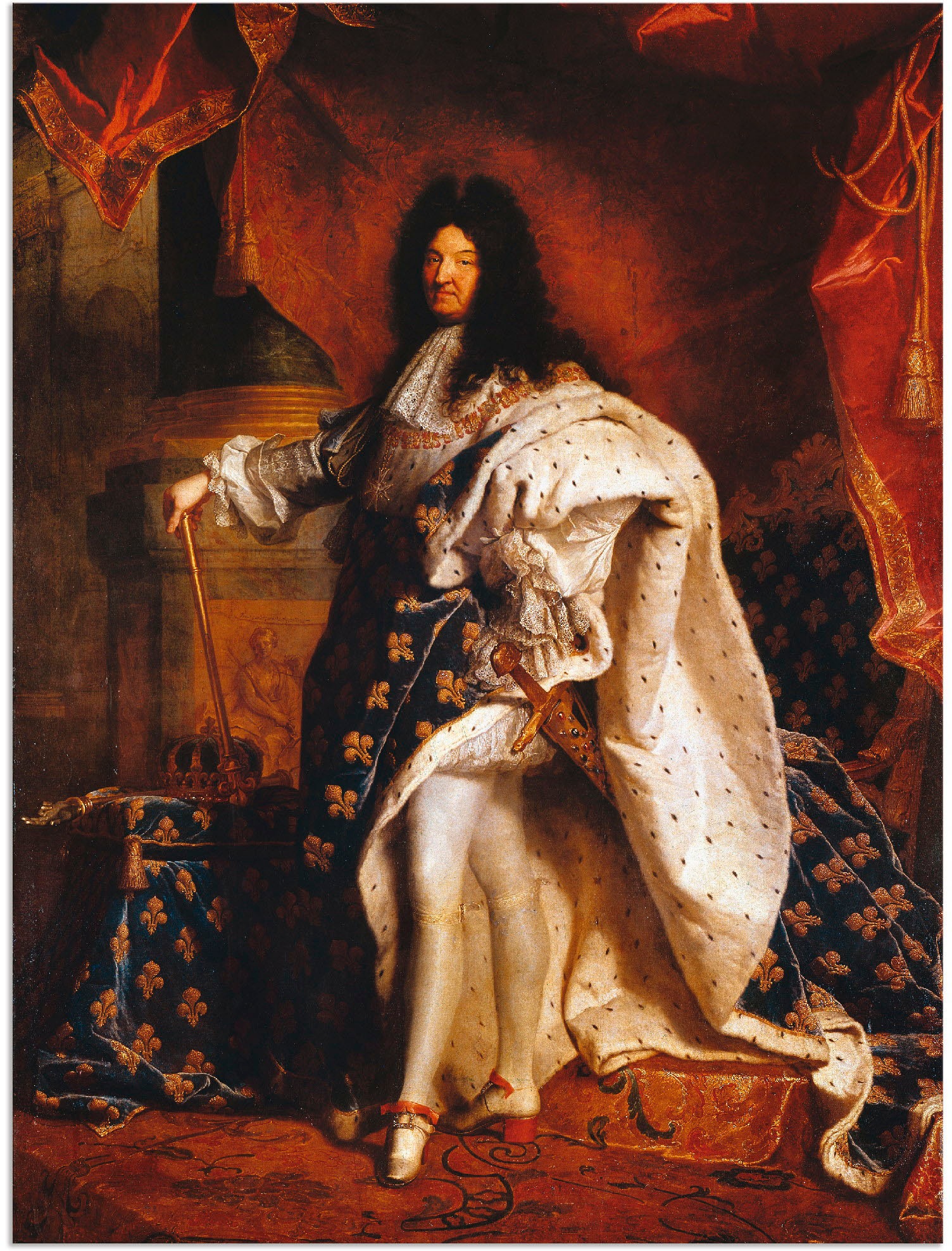 Artland Wandbild »Ludwig XIV. von Frankreich, 1701«, Menschen, (1 St.), als Alubild, Outdoorbild, Leinwandbild, Poster in verschied. Größen