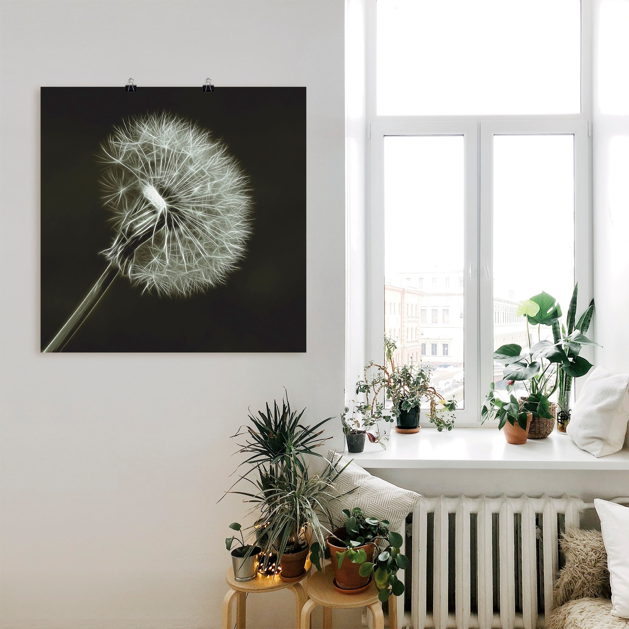 Artland Wandbild »Pusteblume«, Blumen, (1 St.), als Leinwandbild, Poster in verschied. Größen