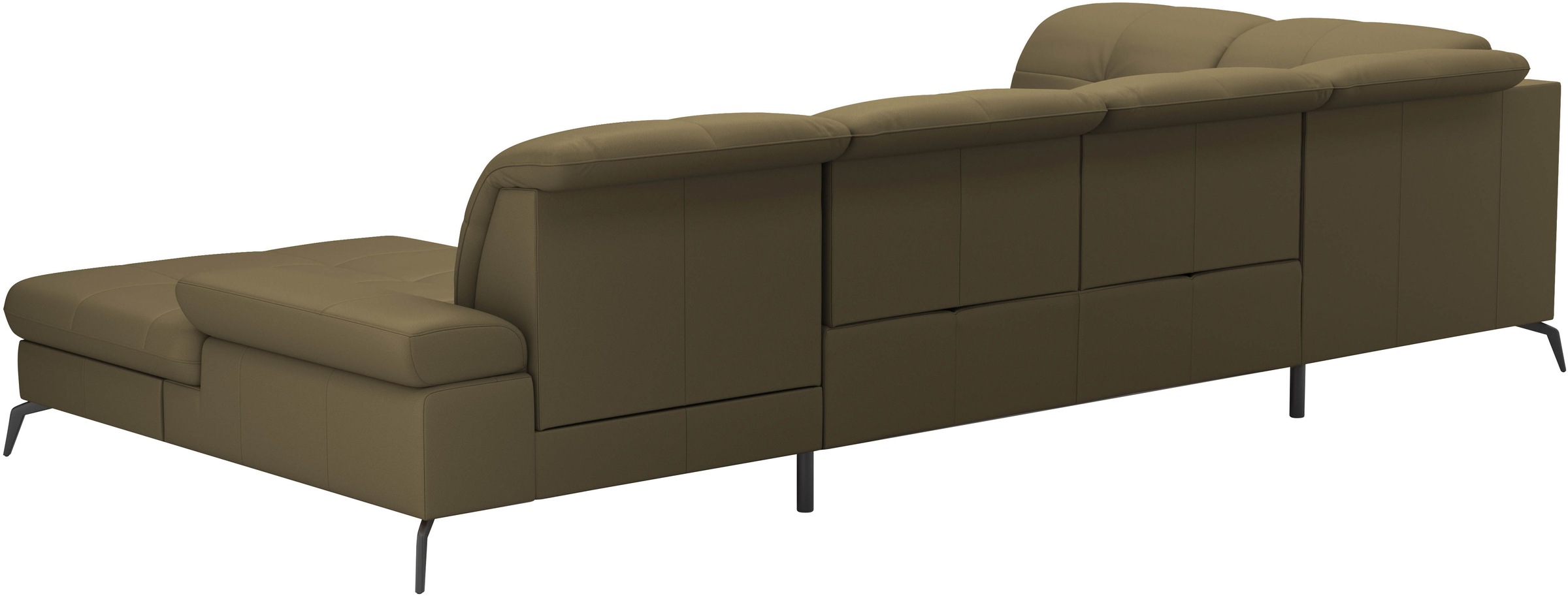 sit&more Wohnlandschaft »Amica, U-Form, inkl. Sitztiefenverstellung und Armteilverstellung«, wahlweise mit Kopfteilverstellung, Bettfunktion und Bettkasten