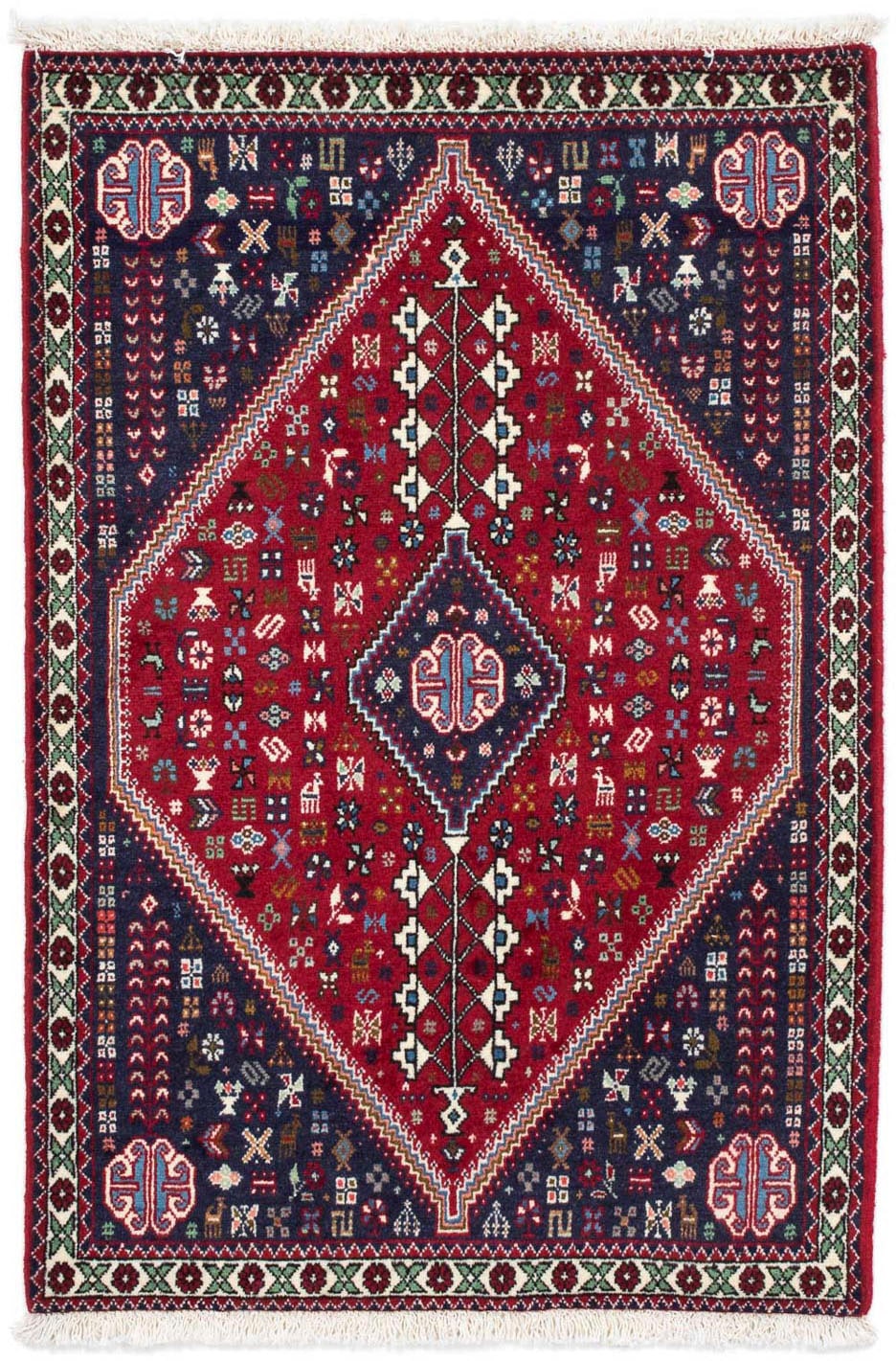 morgenland Wollteppich »Abadeh Medaillon 130 x 75 cm«, rechteckig, 10 mm Hö günstig online kaufen