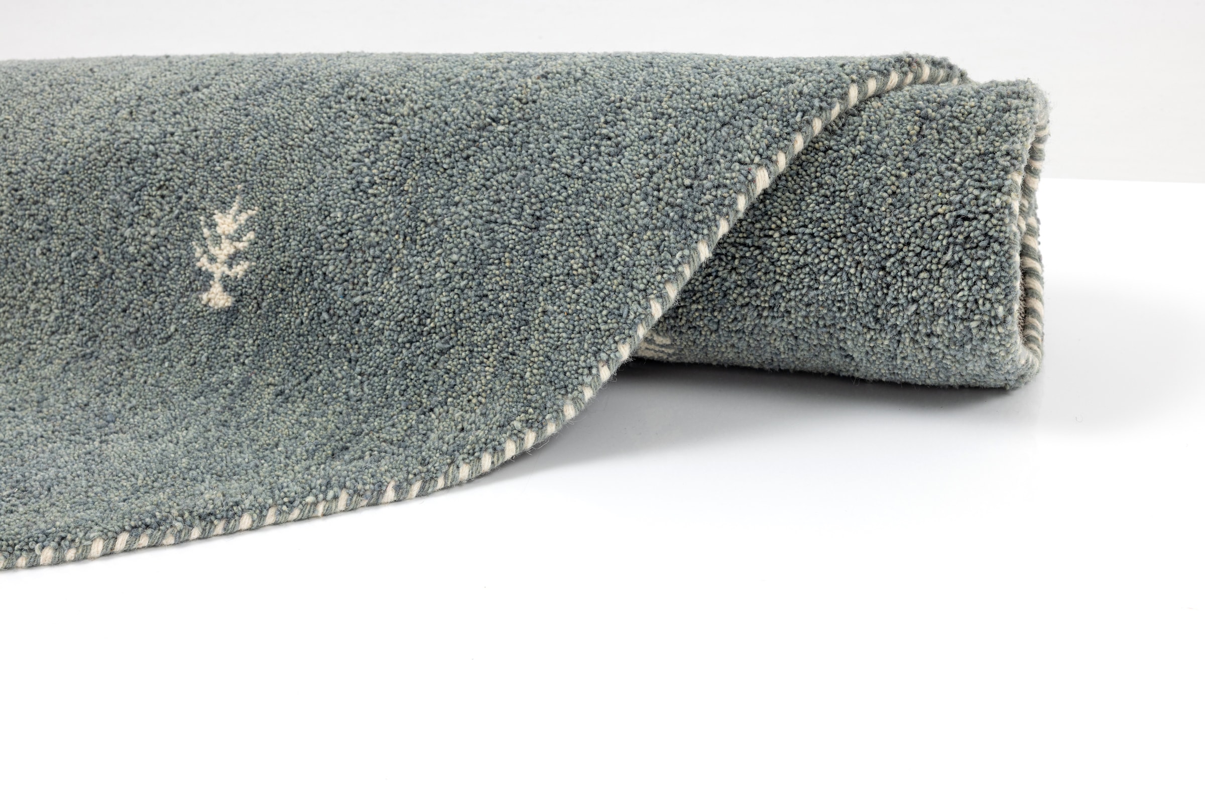 THEKO Wollteppich »Gabbeh Motiv, Handgefertigt, Teppich, Tiermotiv,  reine Wolle,« rund 14 mm Höhe reine Wolle, Wohnzimmer, Schlafzimmer, Esszimmer