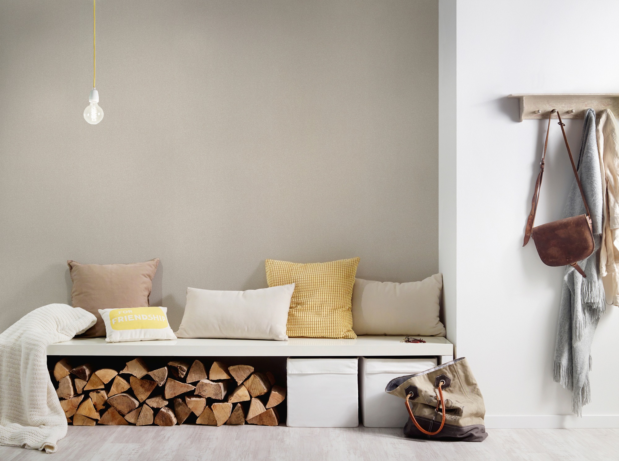 A.S. Création Vliestapete »New Elegance«, einfarbig-unifarben-uni, Uni Tapete einfarbig Tapeten Wohnzimmer Schlafzimmer Küche modern Büro