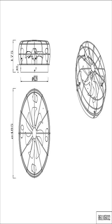 REALITY Leuchten Deckenleuchte »Trondheim Deckenventilator«, 4 flammig, Leuchtmittel E27 | Leuchtmittel wechselbar, Deckenlampe Ventilator getrennt schaltbar