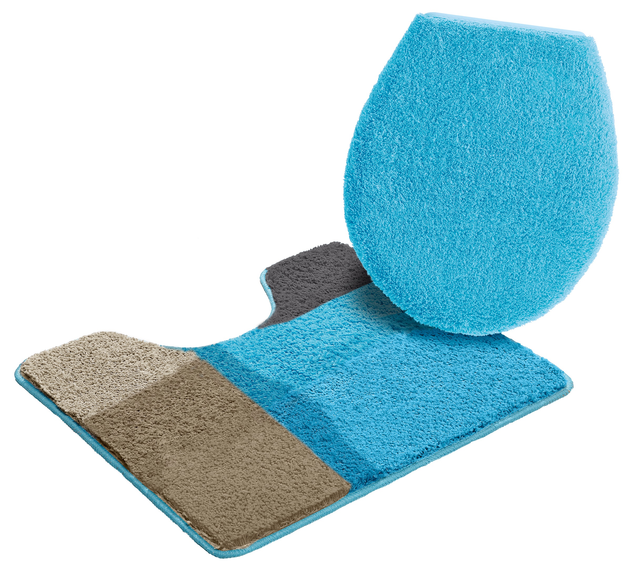 my home Badematte »Belio, Badvorleger, Badezimmer Teppich«, rutschhemmend b günstig online kaufen