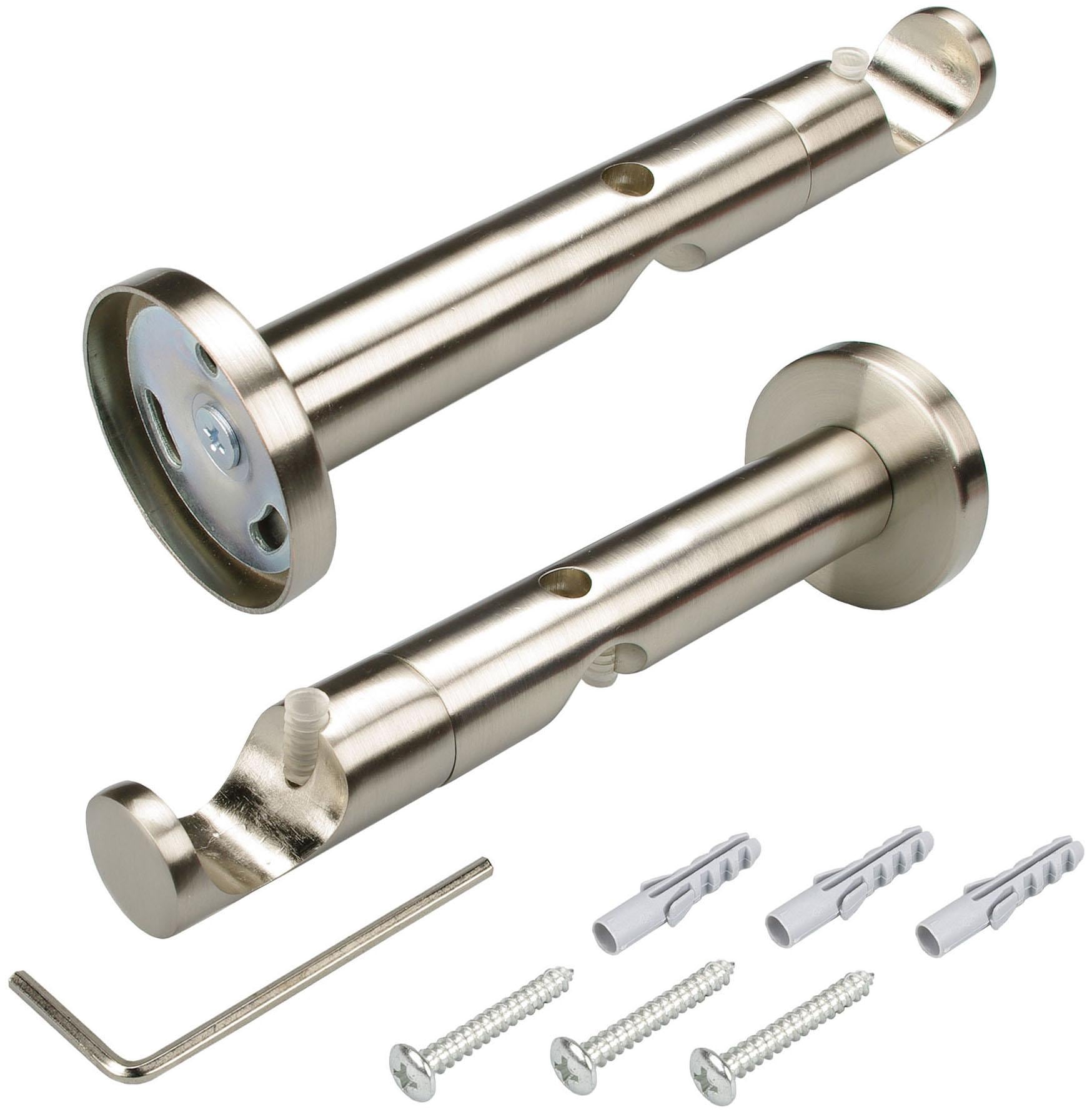 Liedeco Gardinenstange »CELKUGEL01SG2L«, 2 läufig-läufig, Fixmaß, 2-läufig im Fixmaß Ø 25/20 mm