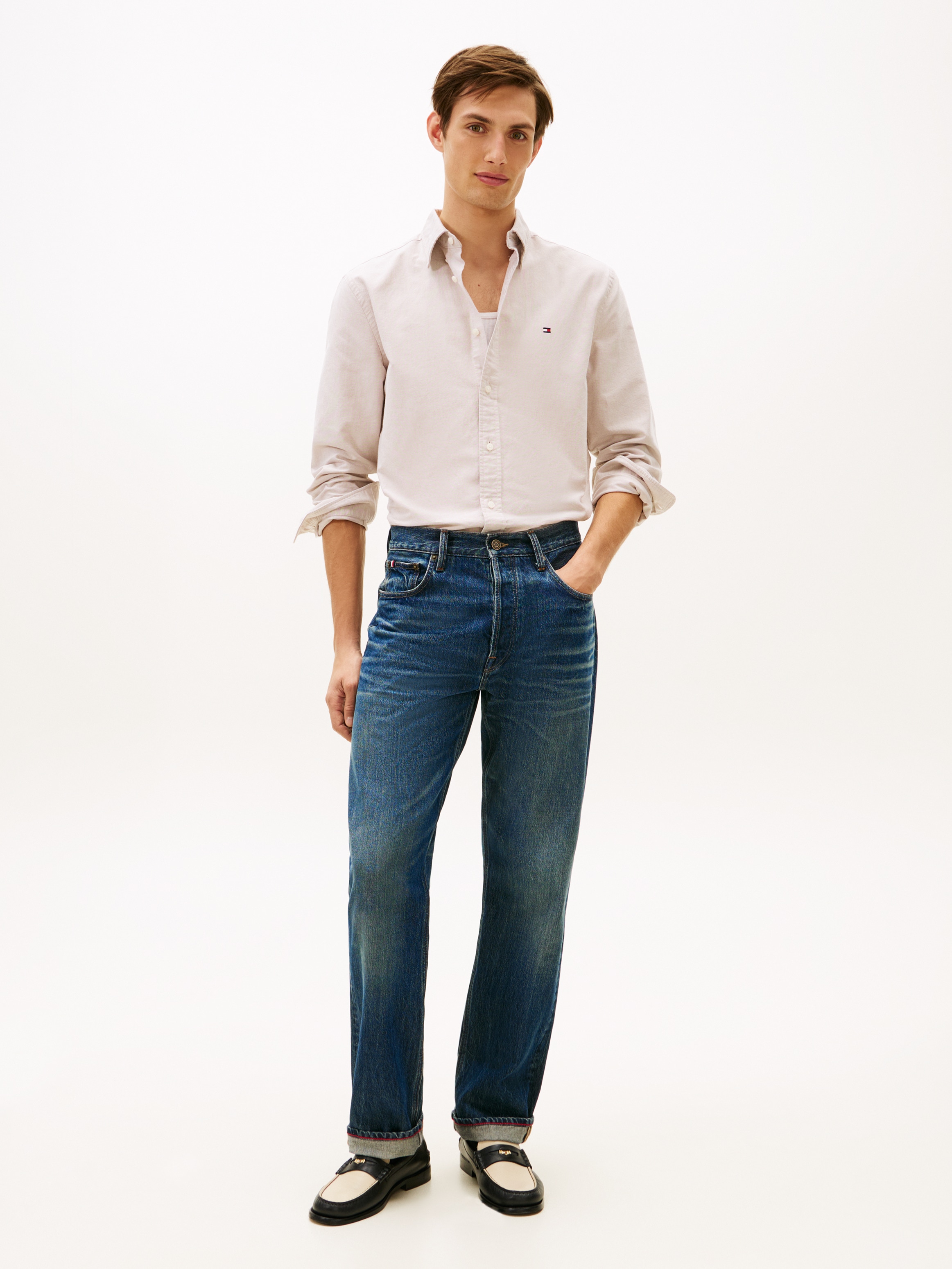 Tommy Hilfiger Langarmhemd »SOLID HERITAGE OXFORD RF SHIRT«