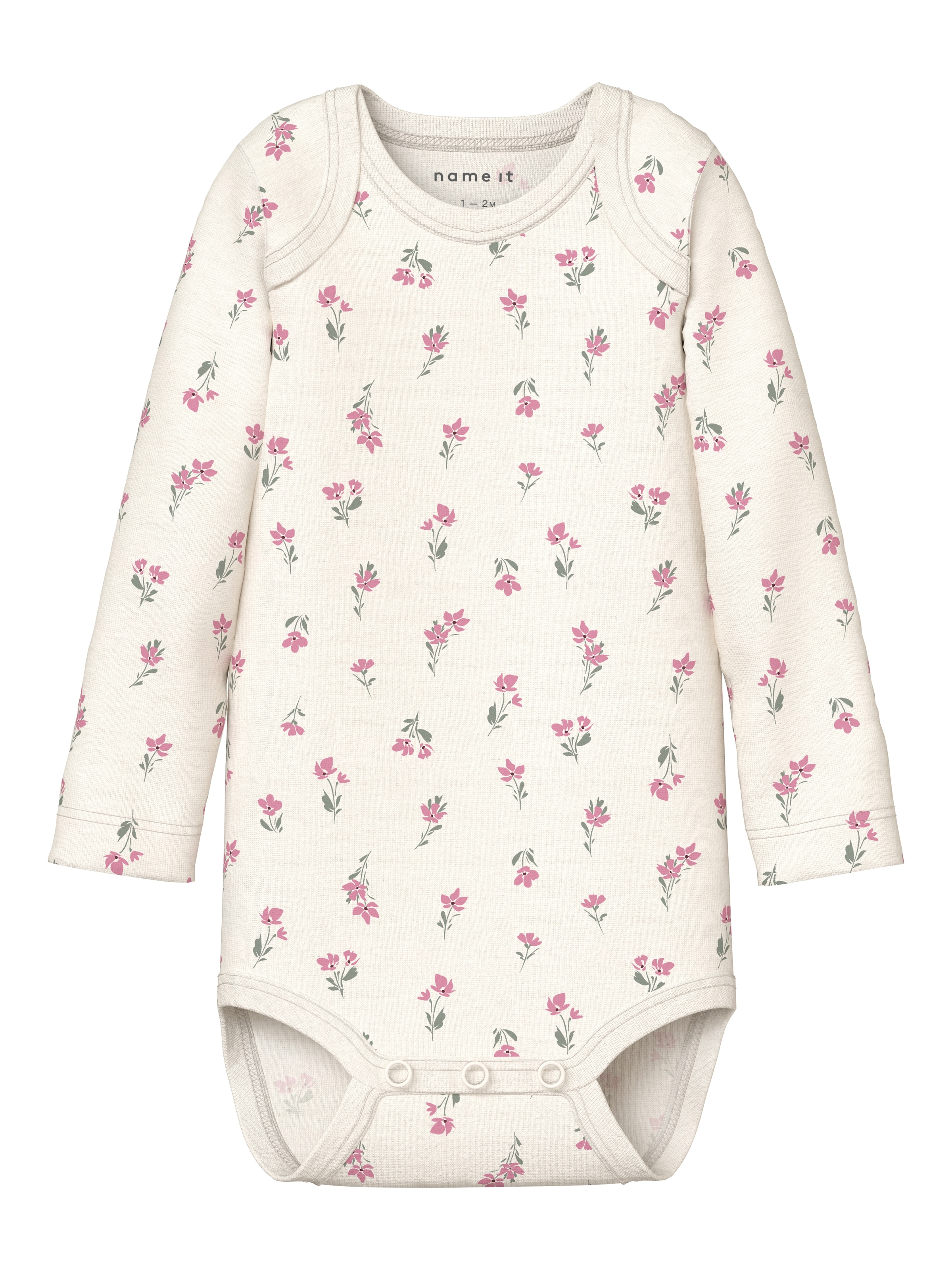 Name It Langarmbody »NBFBODY 3P LS FLOWER NOOS« Packung, 3 tlg.