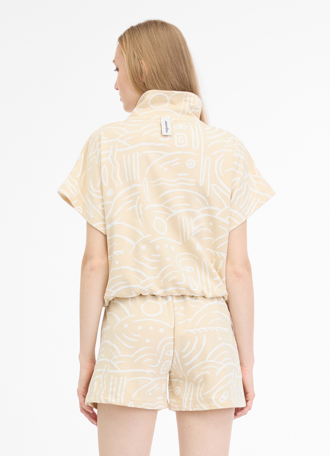 Ragwear Sweatshirt »IZZARA TOP PRINT«, mit Stehkragen und Reißverschluss im Troyer-Stil