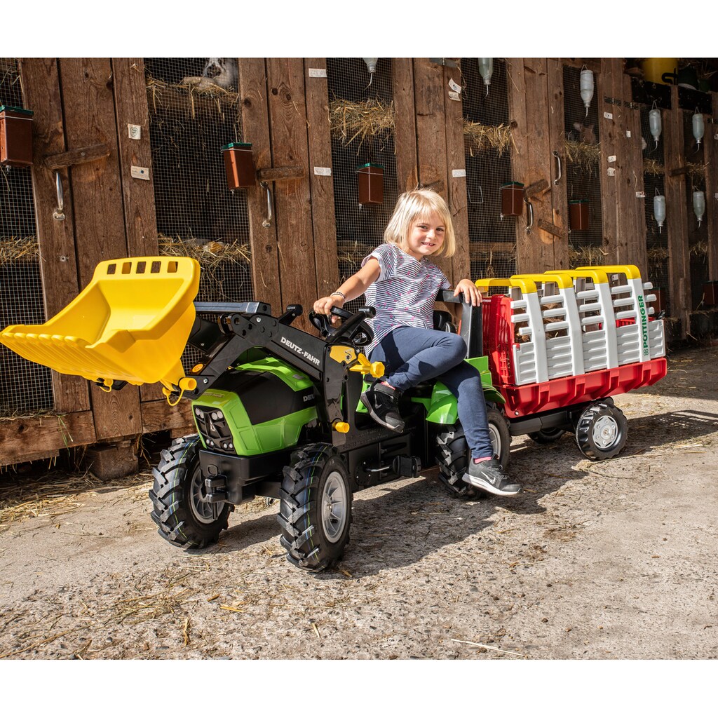 Rolly Toys Tretfahrzeug »Deutz Agrotron 7250 TTV«, Kindertraktor mit Lader und Luftbereifung