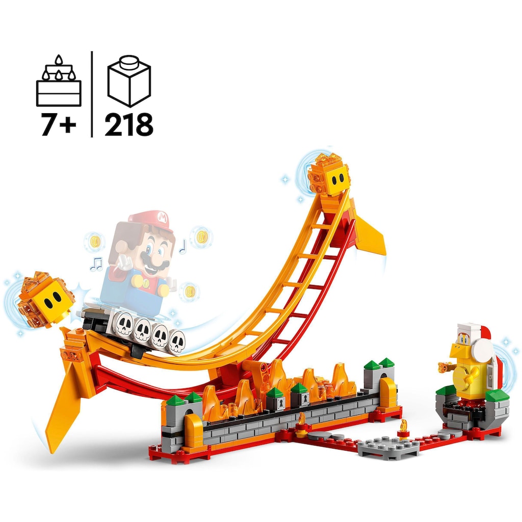 LEGO® Konstruktionsspielsteine »Lavawelle-Fahrgeschäft – Erweiterungsset (71416), LEGO® Super Mario«, (218 St.)